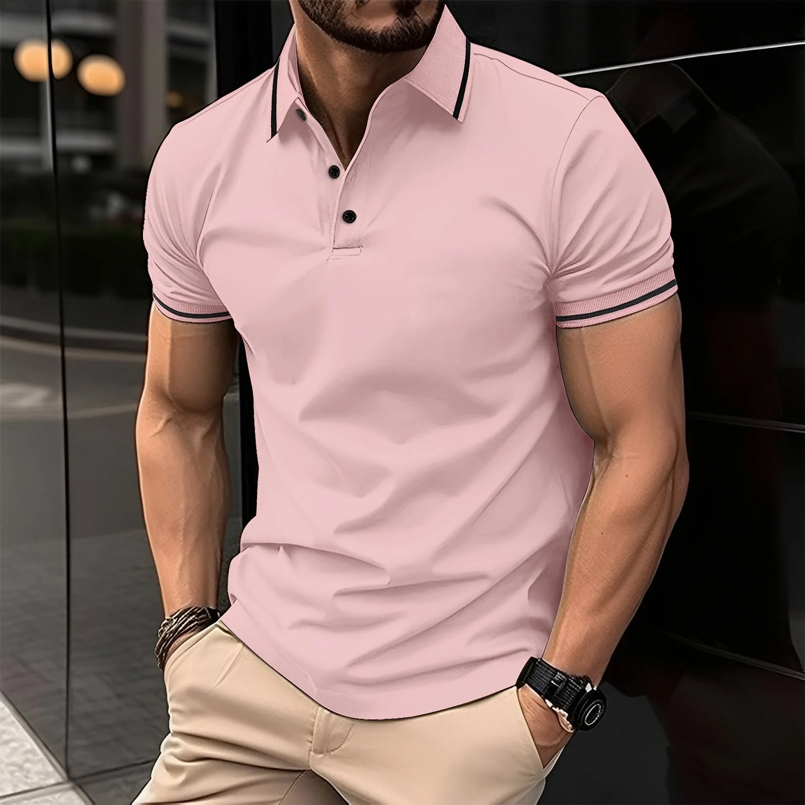 Frank - Polo à col élégant