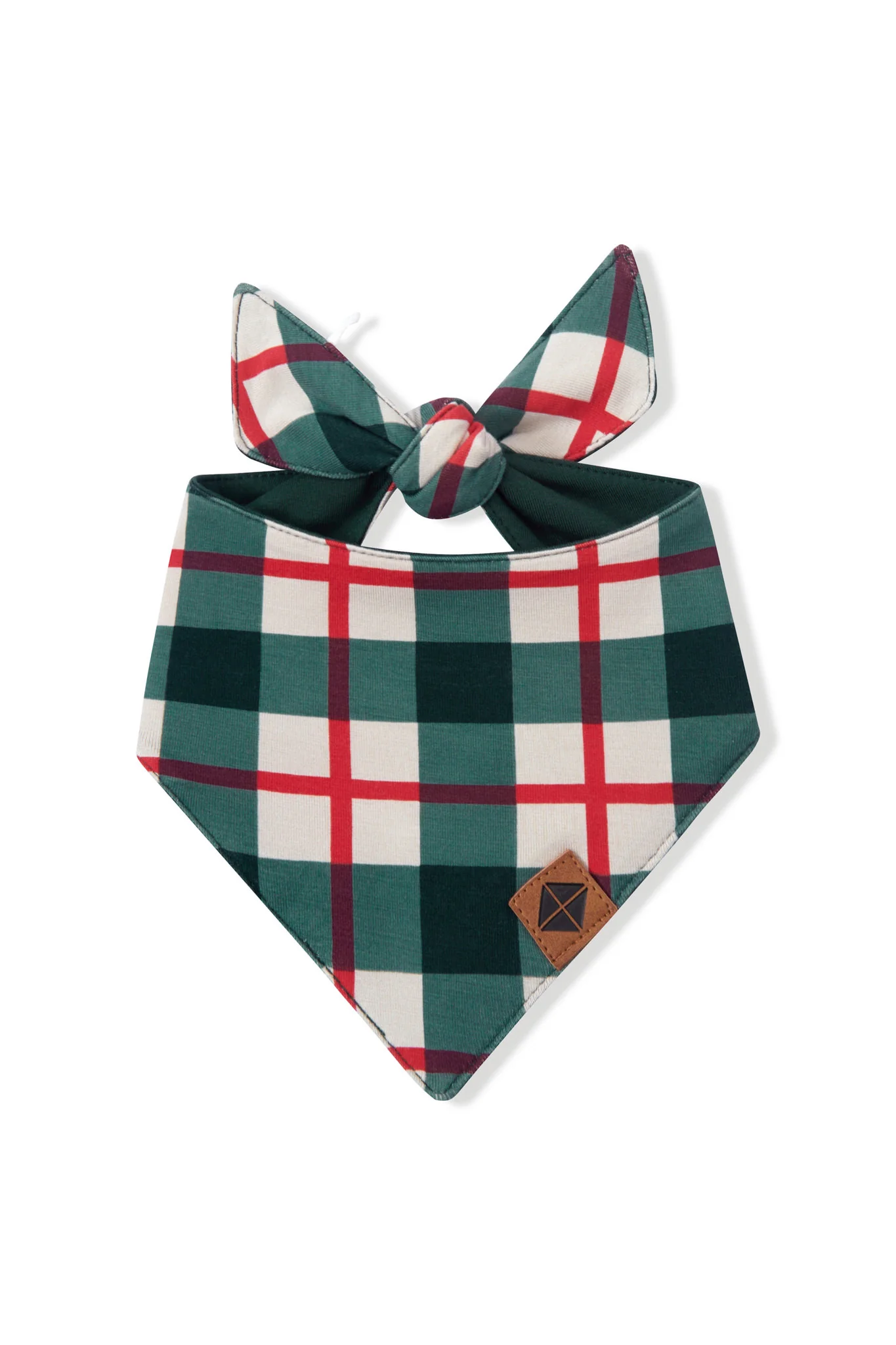 Dog Bandana in Holiday Plaid