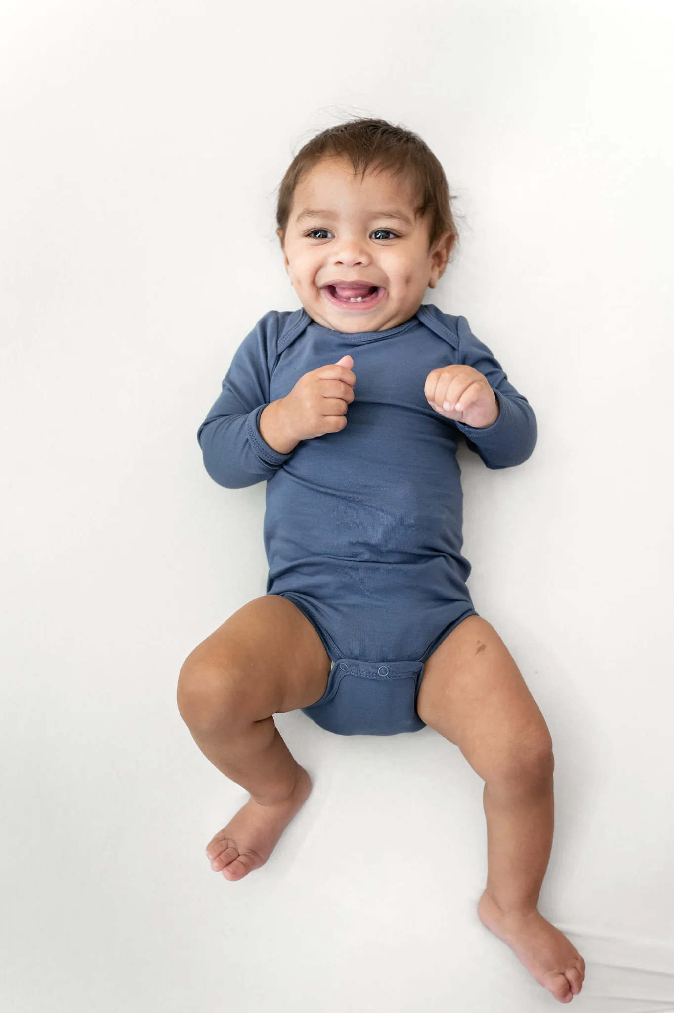 Long Sleeve Bodysuit in Oxford