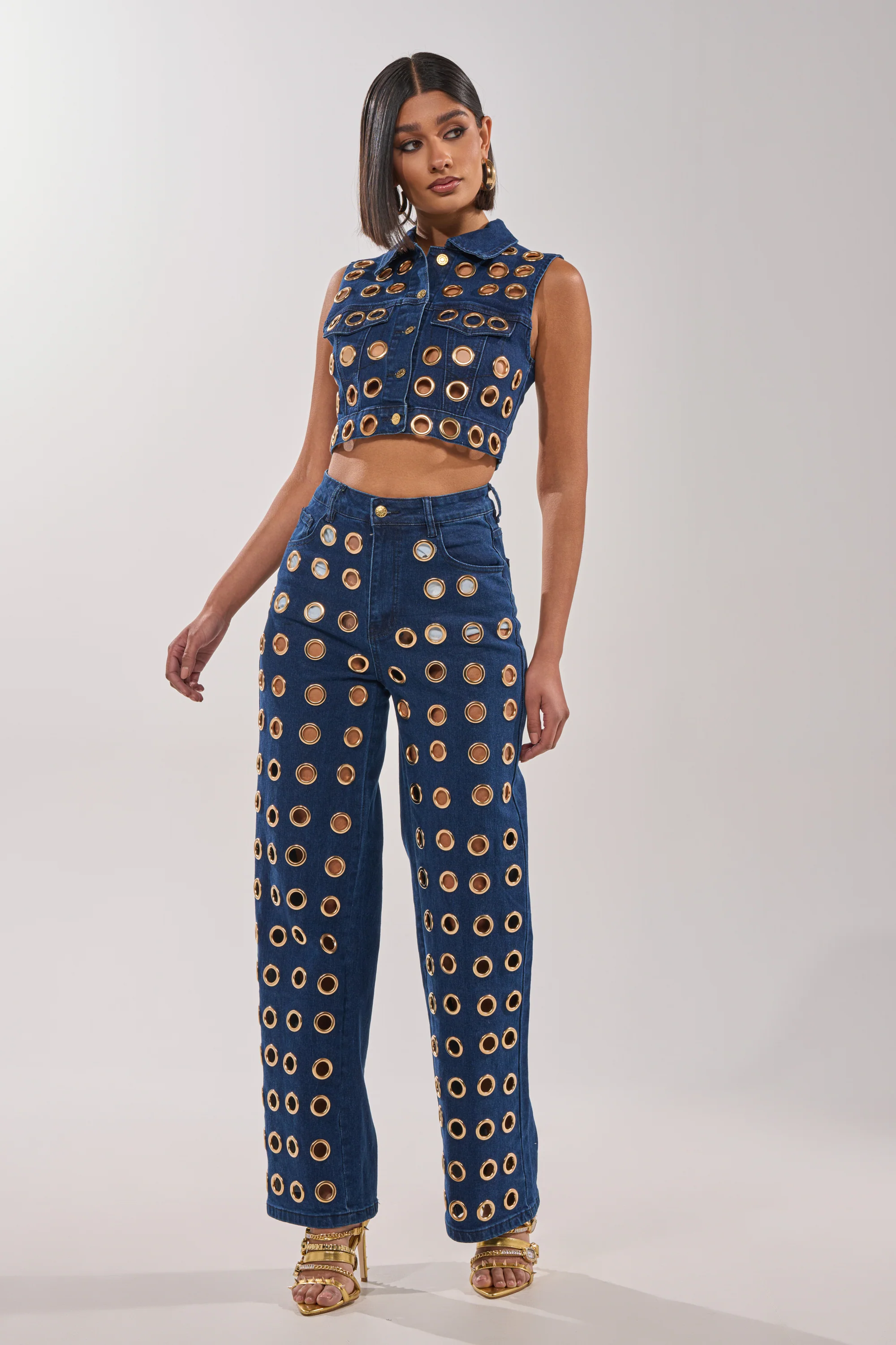 SEE THROUGH ME WIDE LEG DENIM - Akira Store