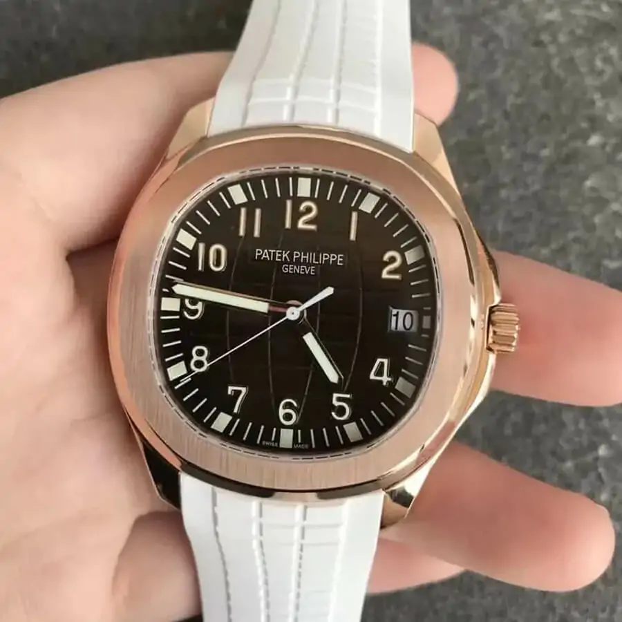Patek Philippe Aquanaut 5168G ZF Factory White Strap