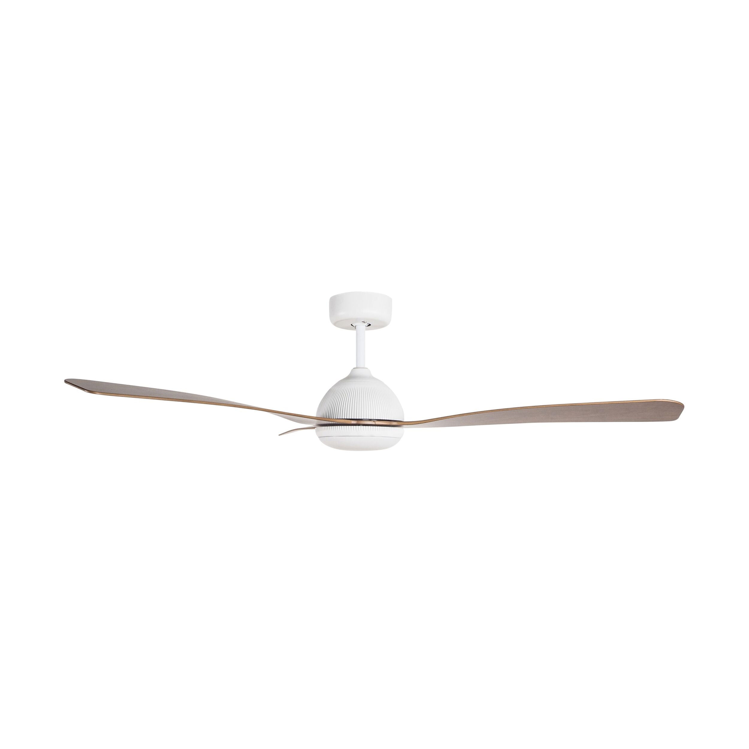 Moreton Indoor/Outdoor DC Fan with Remote - White & Hickory Finish 132
