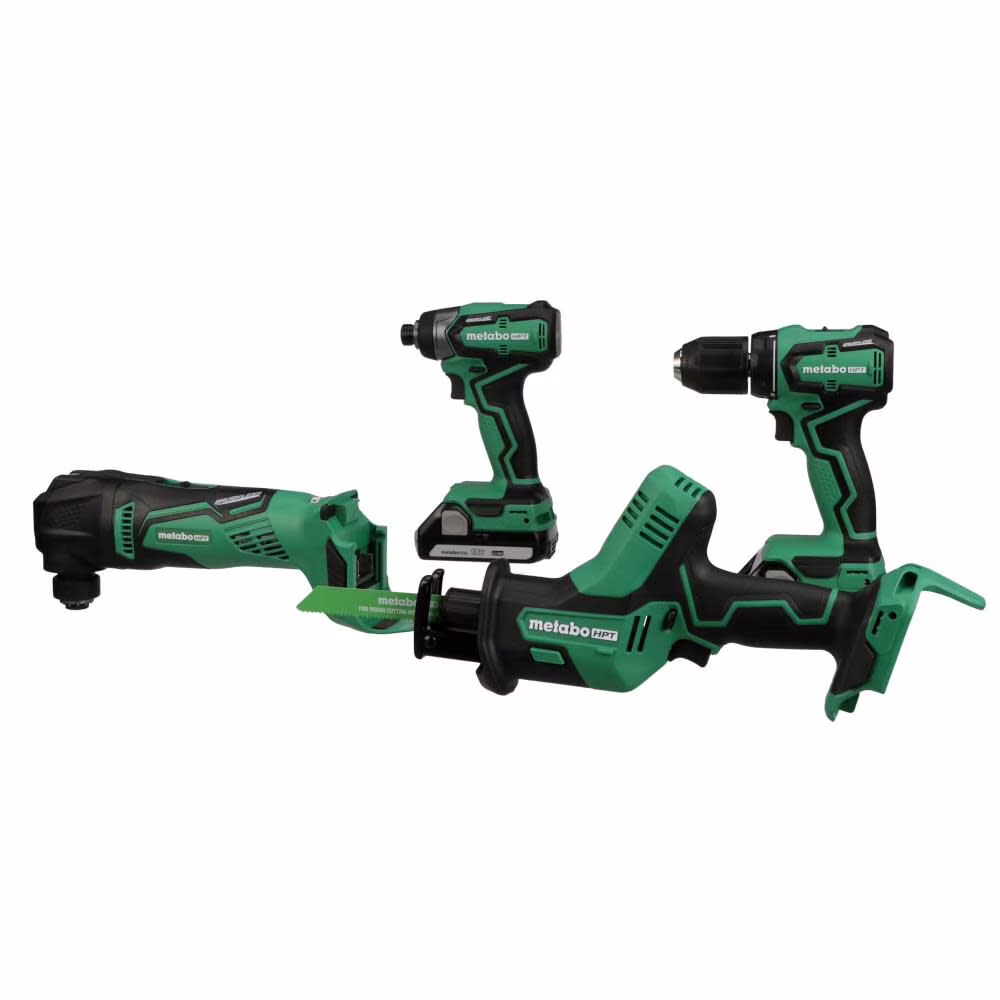 MultiVolt 18V Lithium-Ion Cordless 4-Piece Sub Compact Cordless Combo Kit with 2 Batteries (1.5 Ah)