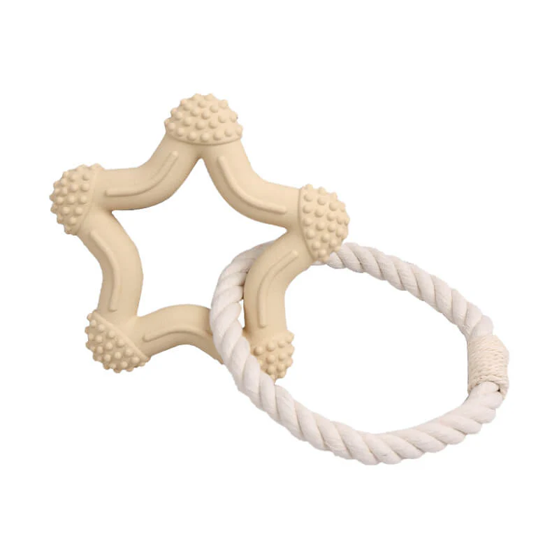 Interactive Tug-of-War Dog Toy Teeth Cleaning Rubber Chew Toy