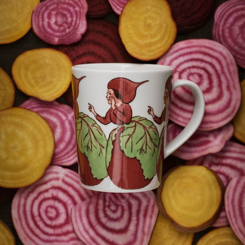 Elsa Beskow krus m/håndtak 28 cl Mrs Beetroot