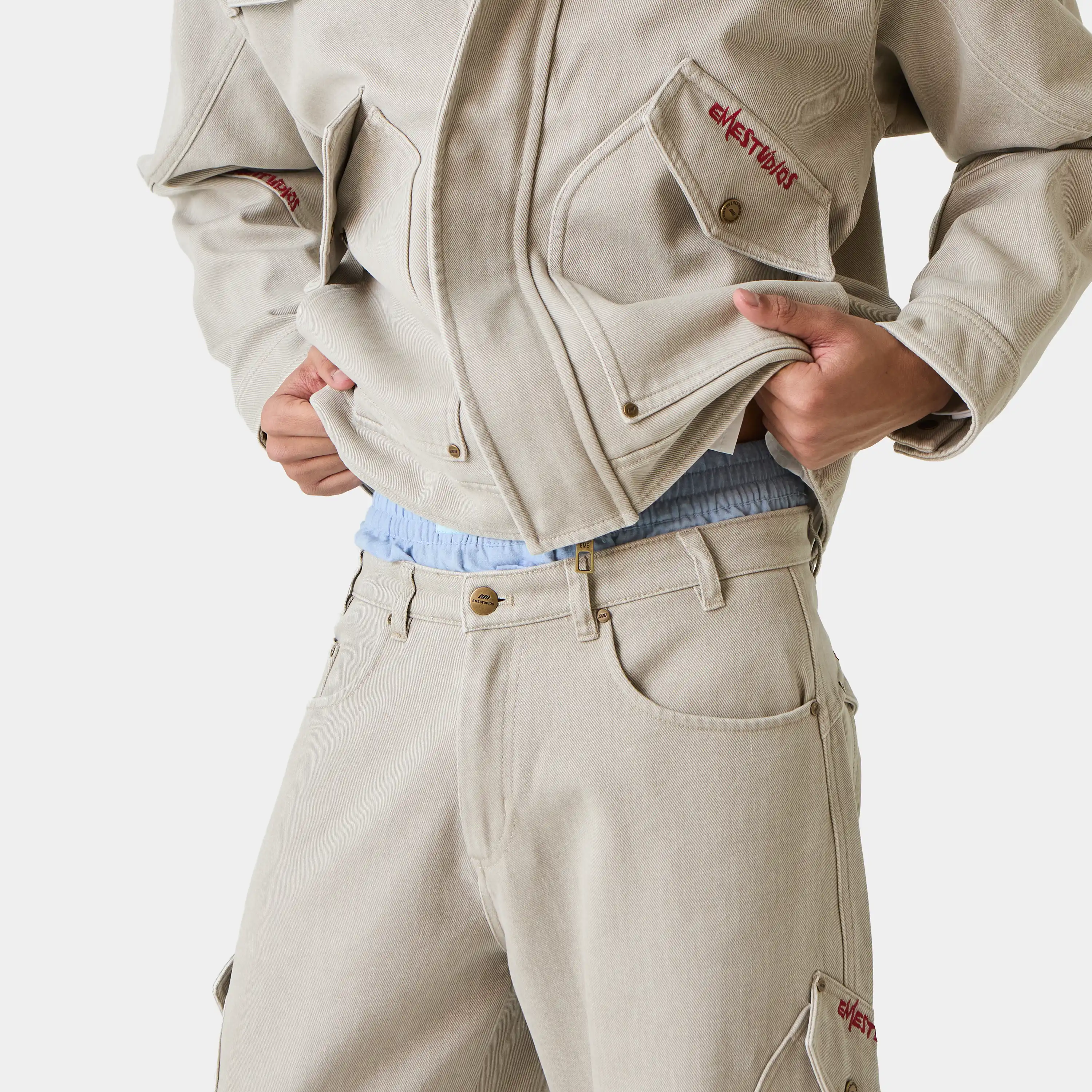 Montato Denim Cargo Pants