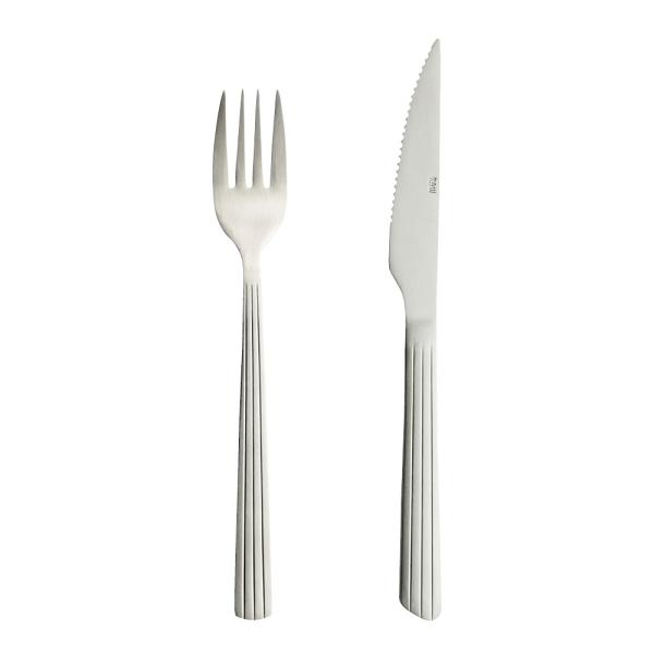 RAW grill bestikksett 8 deler matt stål