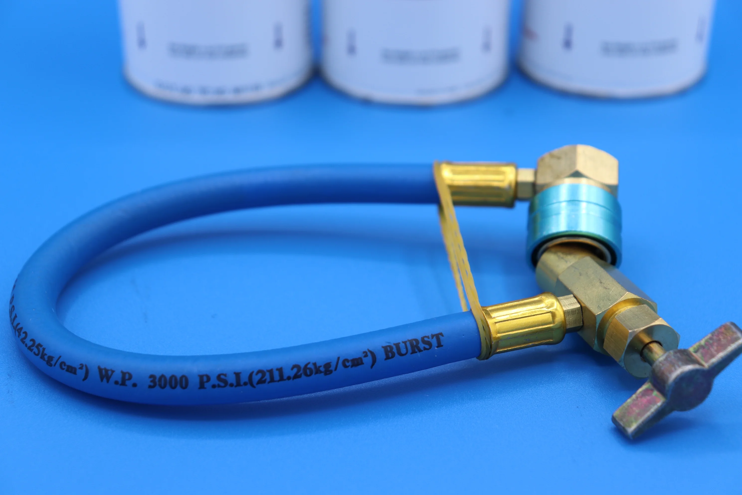 for R1234yf for Automotive Air Conditioning Systems, 6 Cans and Brass Hose, R-1234yf, R1234 - Image 5