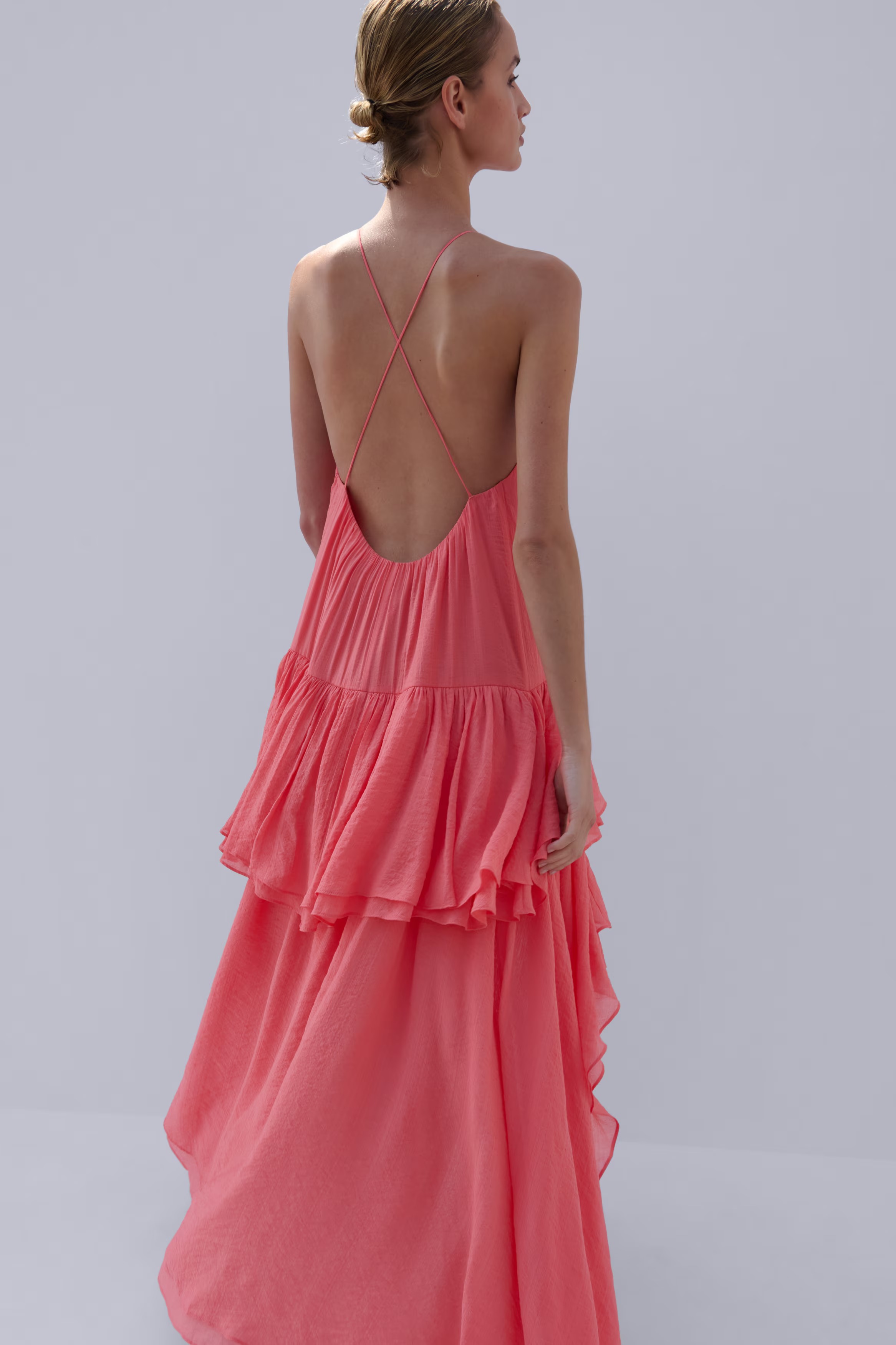 Tiered High-Low Dress