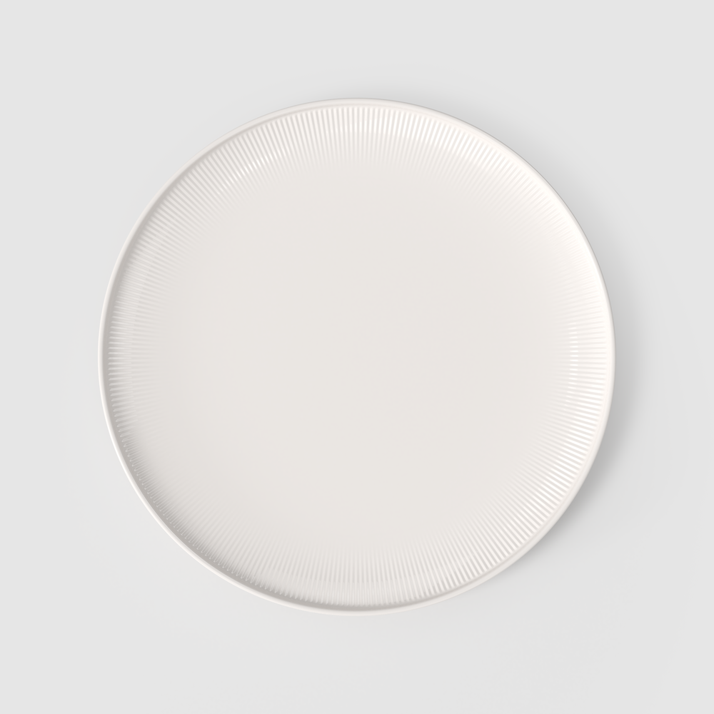 Afina Serving/ Under Plate - White, 12.7'', Premium Porcelain