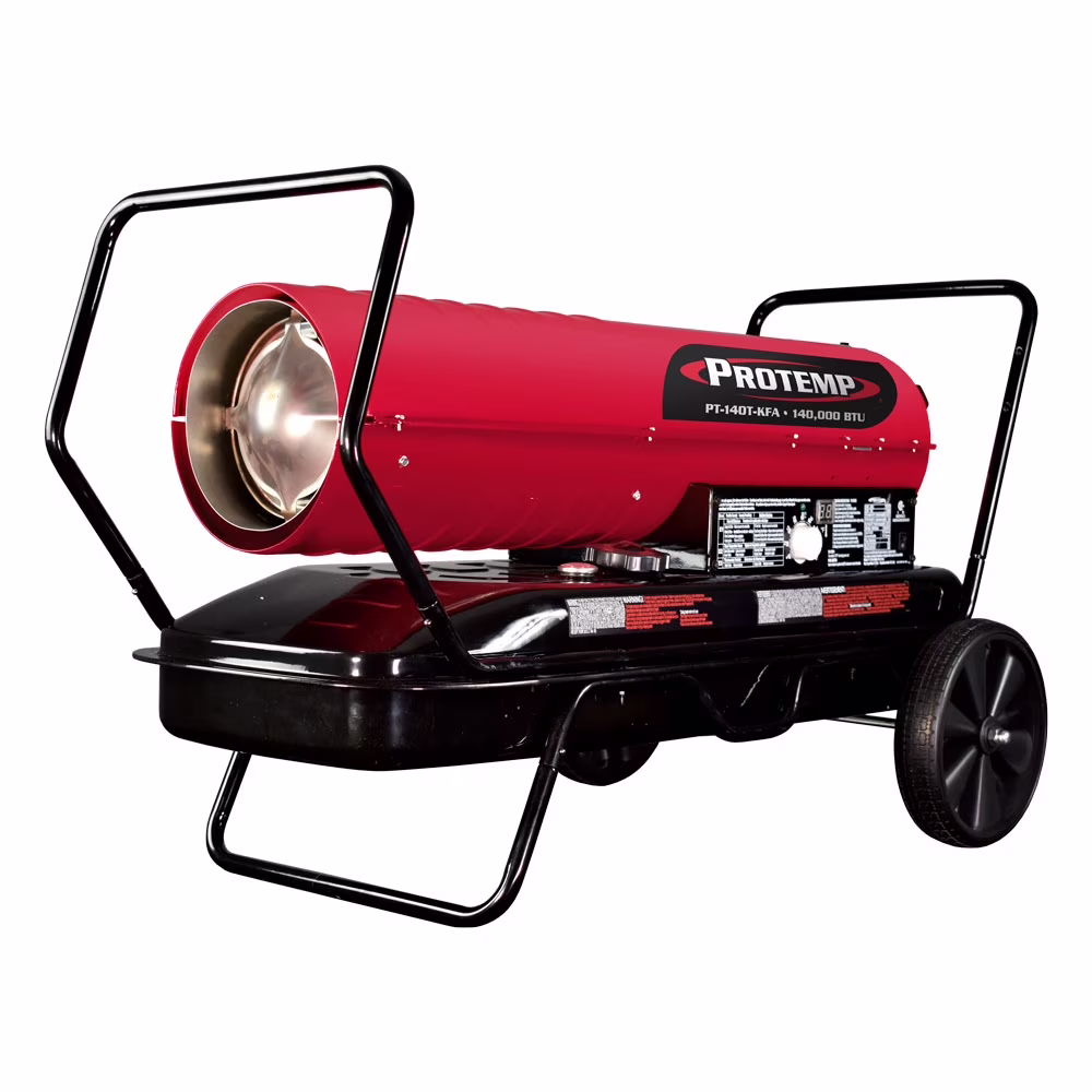 PT-140T-KFA Kerosene/Diesel Forced Air Heater w/Thermostat��140,000 BTU