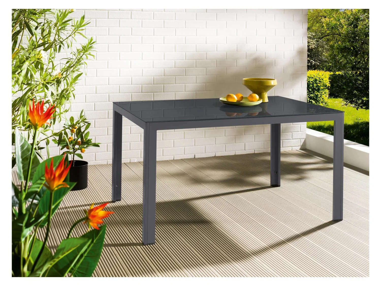 LIVARNO Table de jardin + Lot de 4 fauteuils Houston
