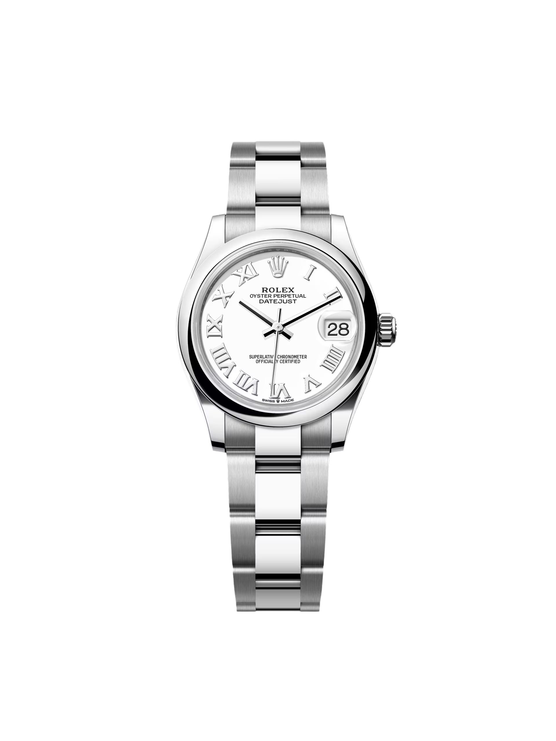 【Super Clone】RLX Datejust m278240-0003/0004 31mm White Roman Domed Bezel Oyster Oystersteel