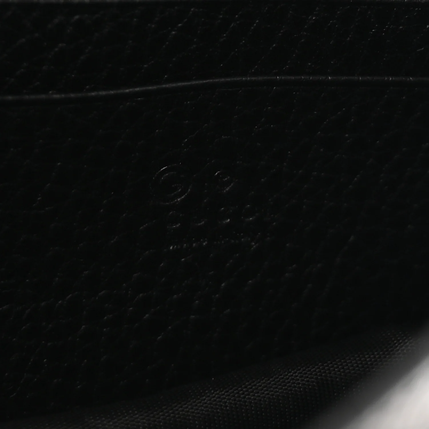 Dollar Calfskin Interlocking G Chain Wallet Black