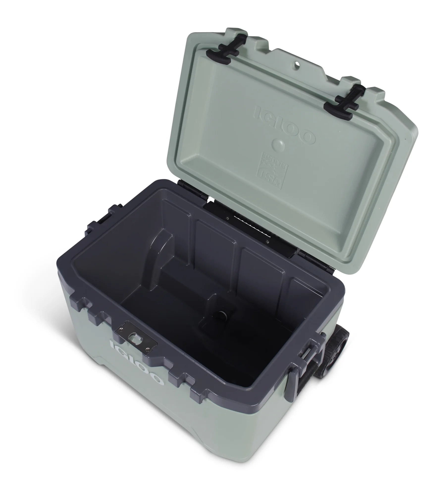 Igloo 52 QT Overland Ice Chest Cooler with Wheels, Gray