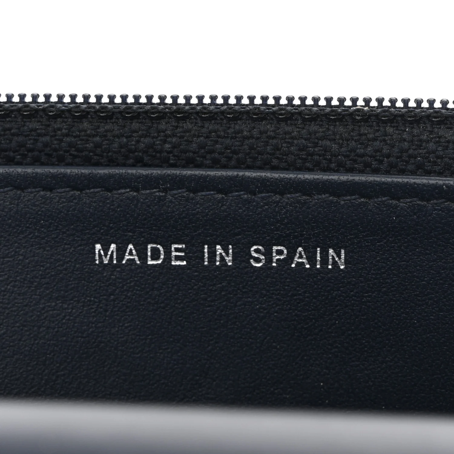 Patent Quilted Wallet On Chain WOC Navy Blue