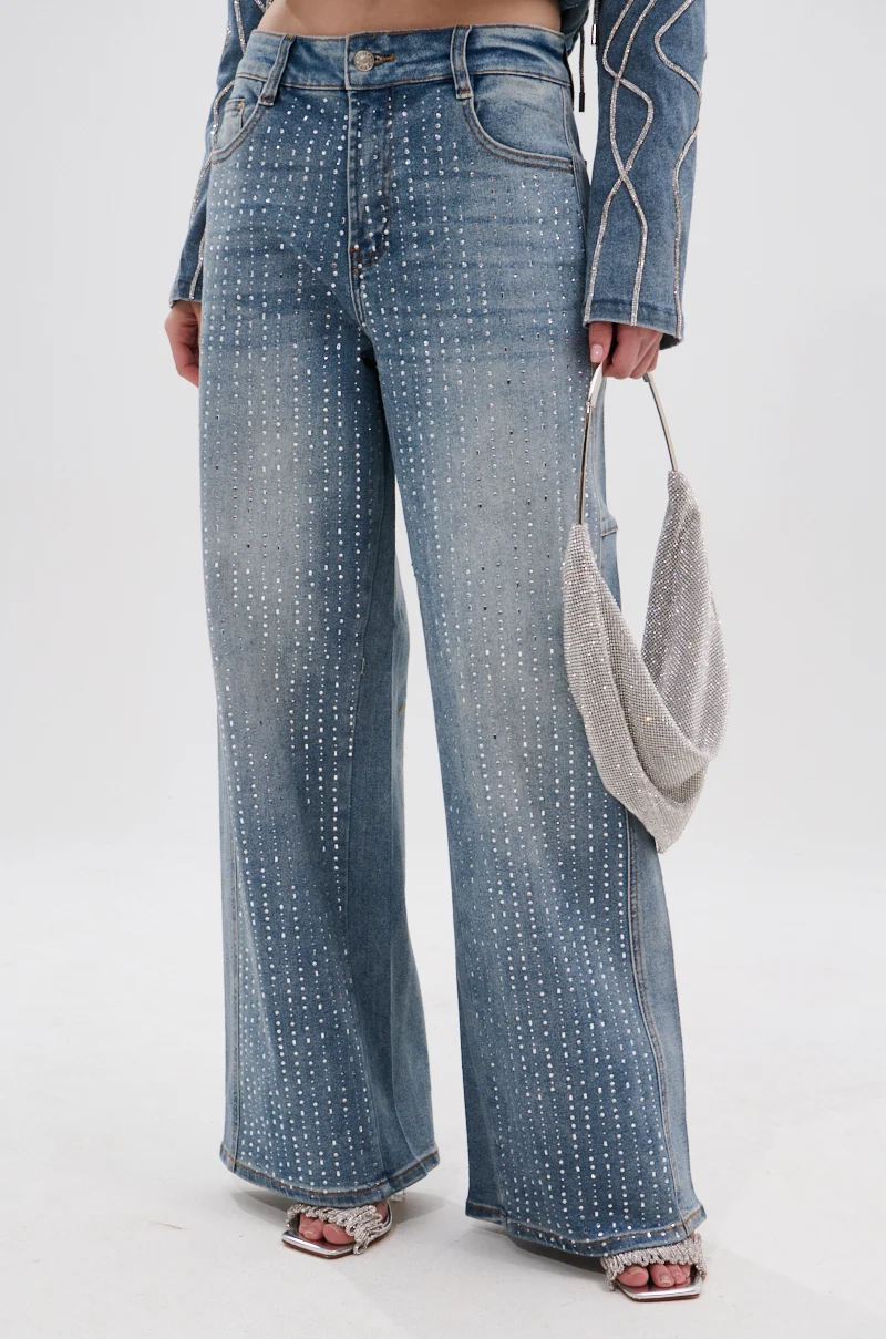 SPARKLE SHINE DENIM PANT - Akira Store