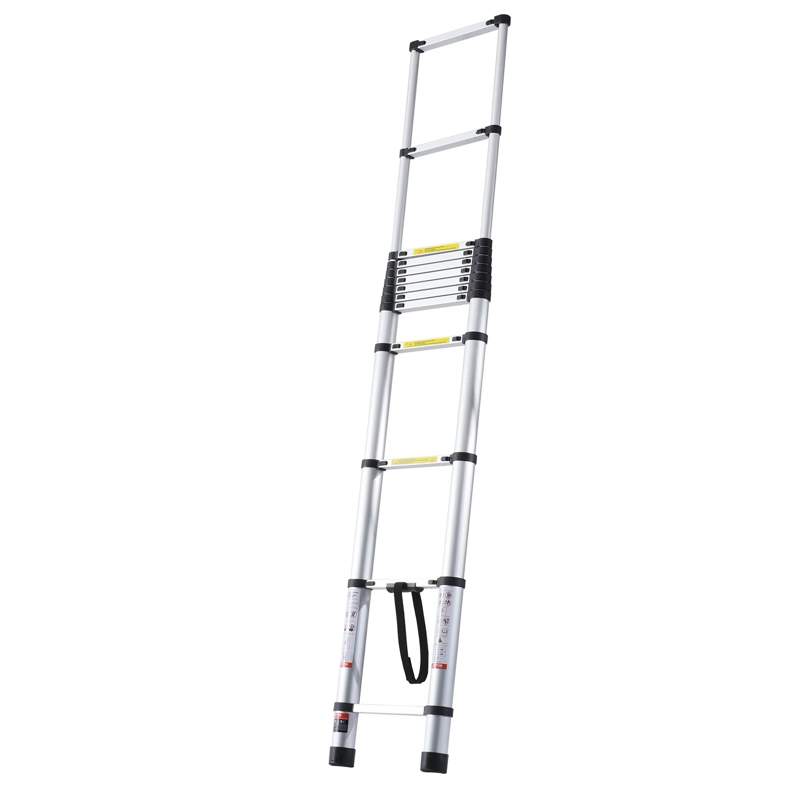 Telescoping Ladder, 16.4FT Aluminum Lightweight Extension Ladder, Multi-button Retraction Collapsible Ladder, 375 LBS Capacity with Non-slip Feet, Portable Compact Ladders for Home, RV, Loft - Image 9