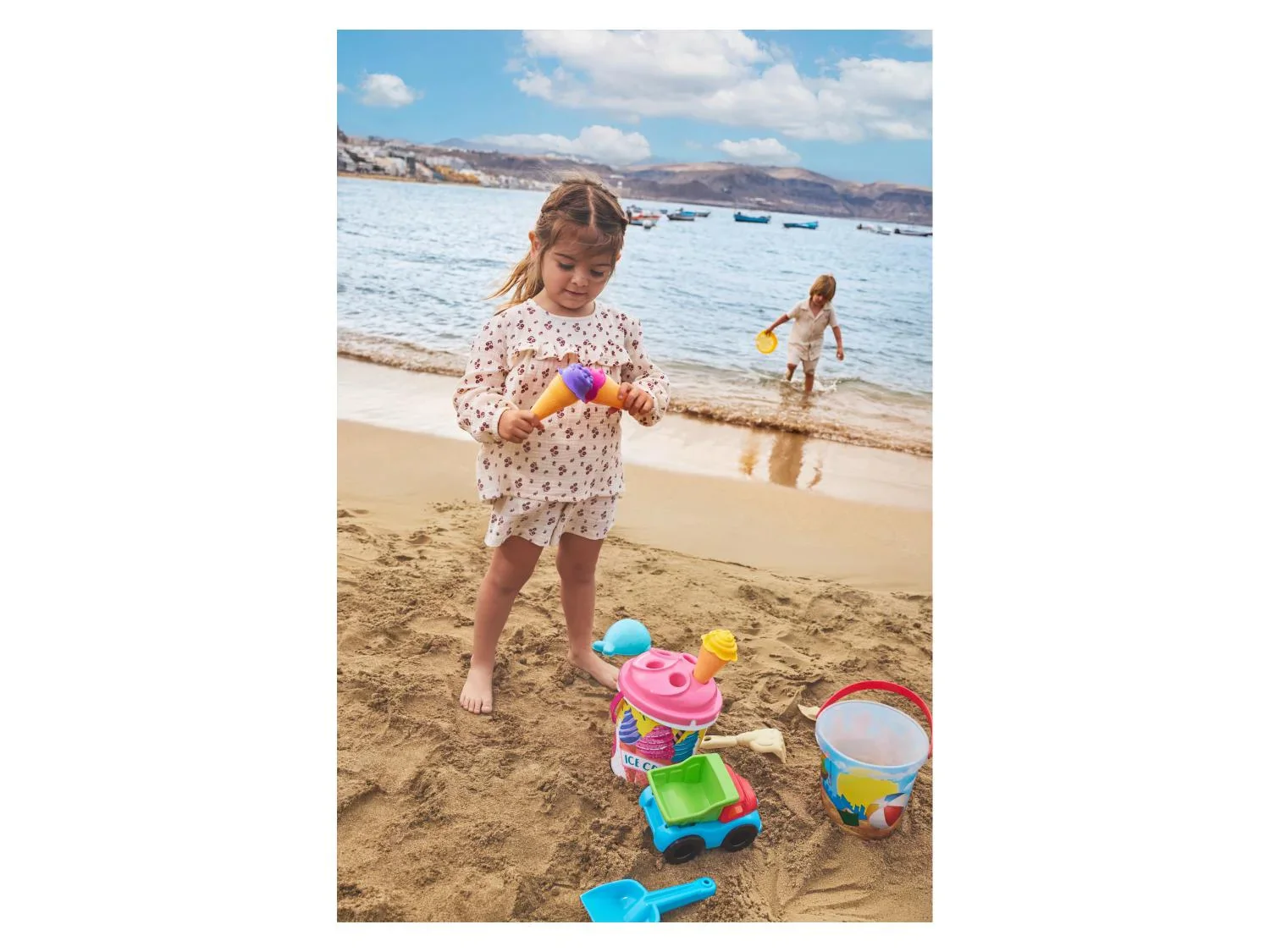 lupilu Jouets de plage avec seau