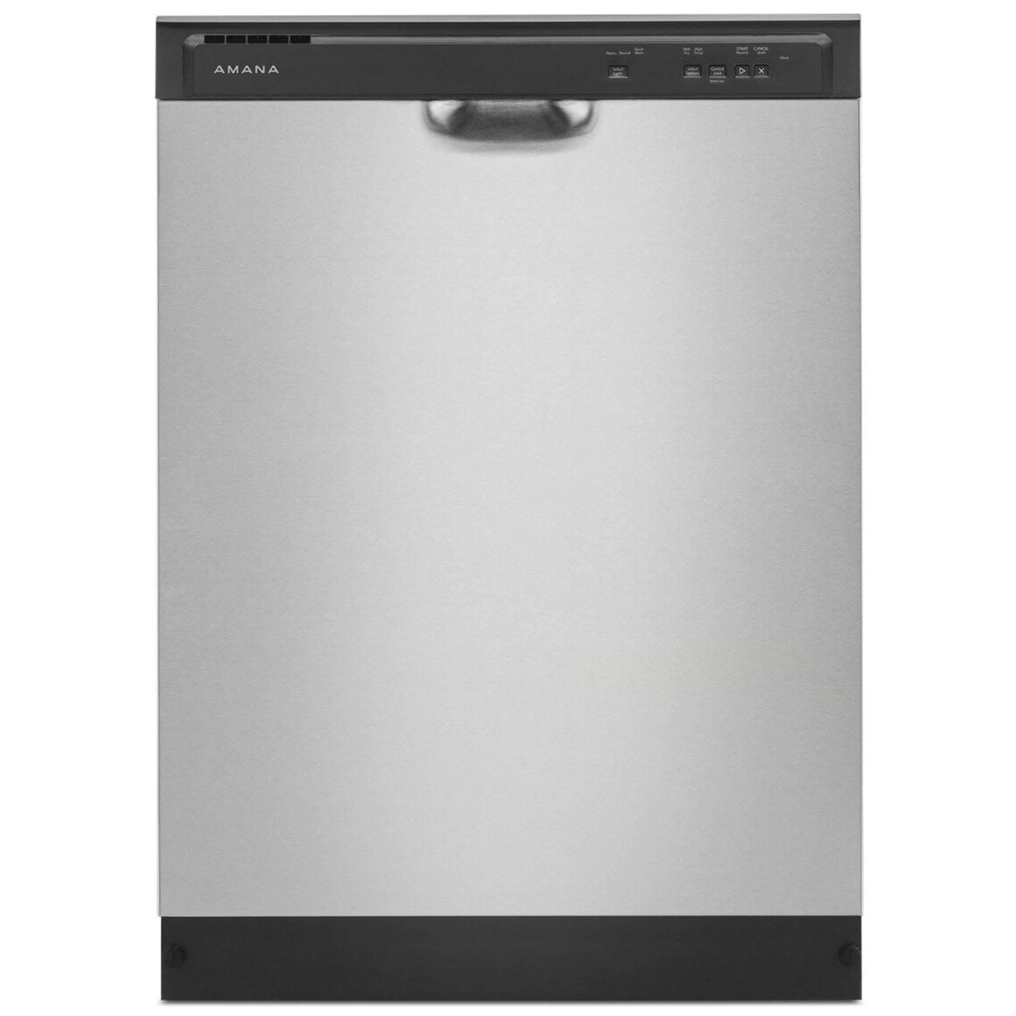 Amana Dishwasher with Triple Filter Wash System in Stainless Steel