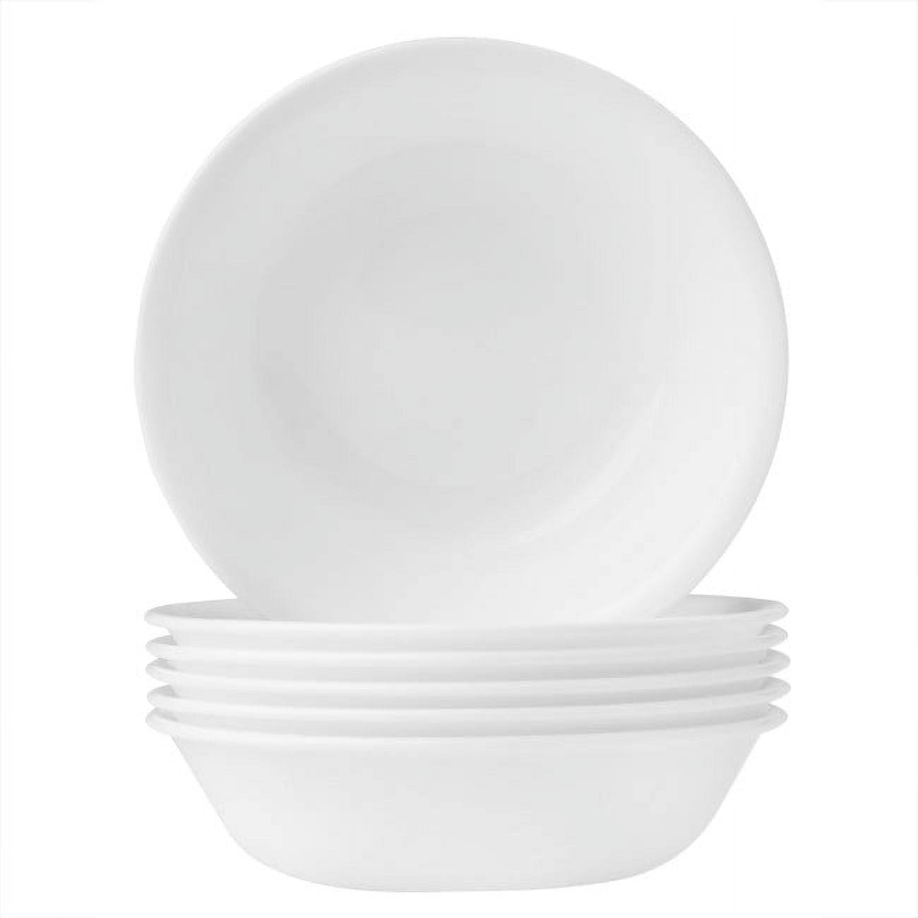 Corelle Livingware Dessert Bowls, Winter Frost White - 6 pack