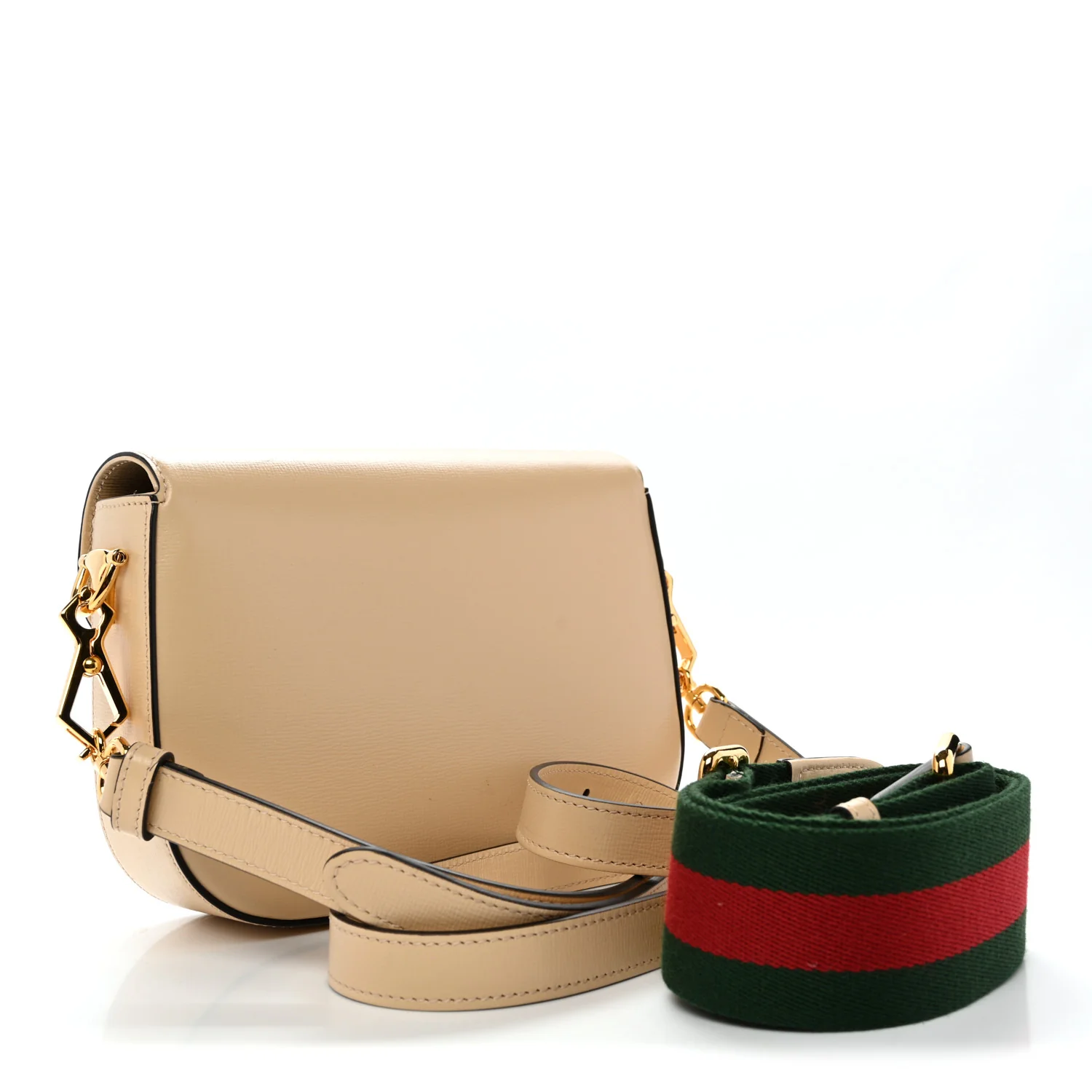 Azalea Calfskin Web Mini Horsebit 1955 Shoulder Bag Bubble Tea