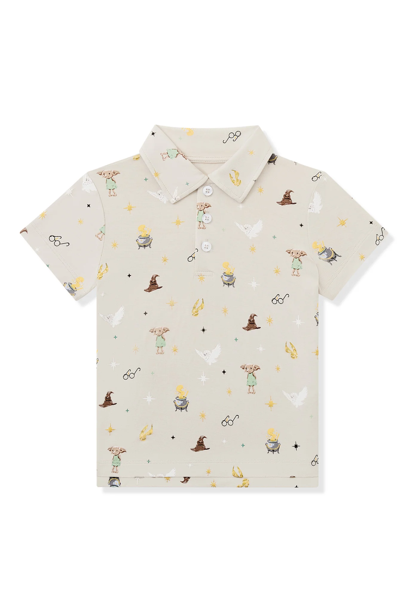 Toddler Short Sleeve Polo in Starry Icon