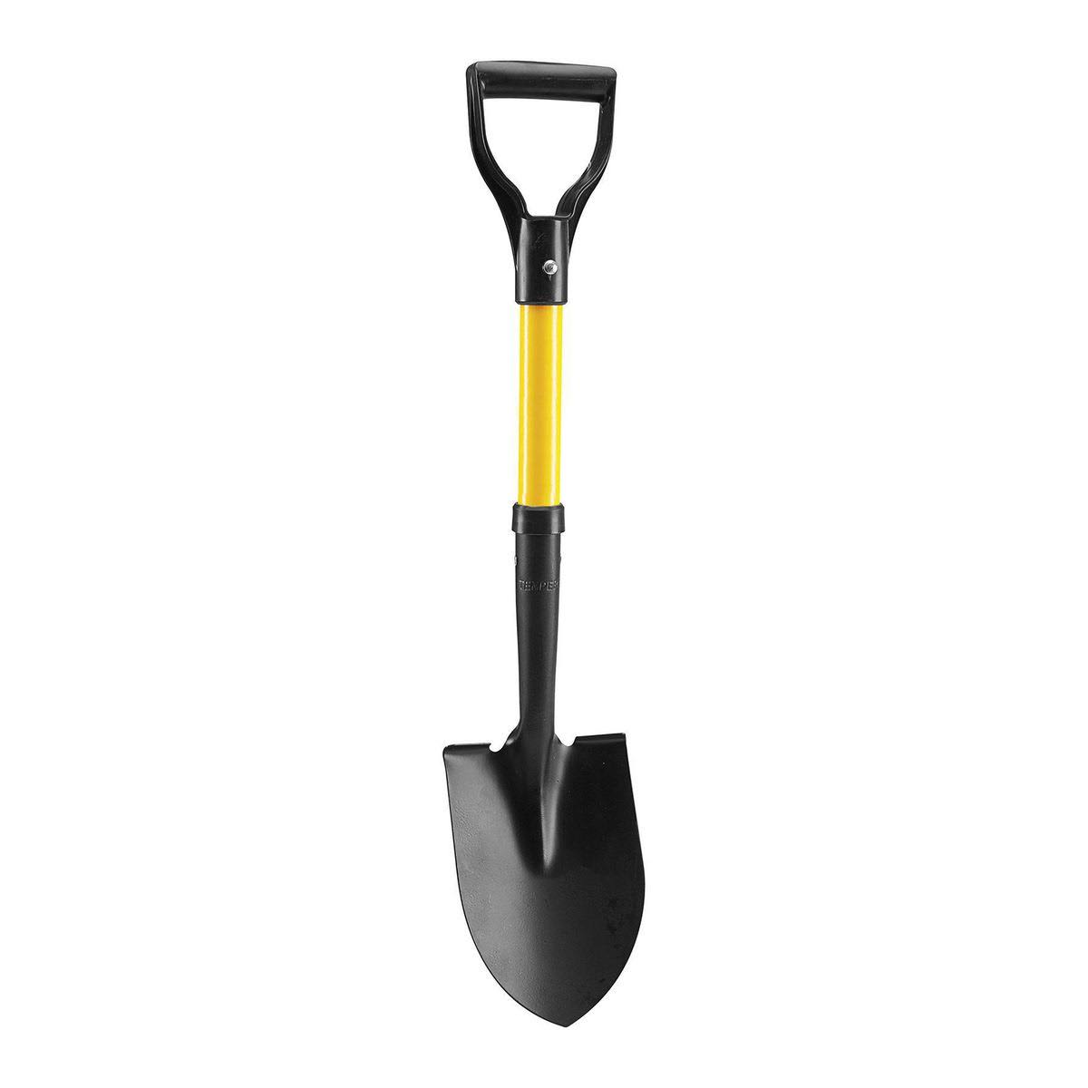One Stop Gardens 27 in. Round Nose Mini Shovel with Comfort Grip Handle