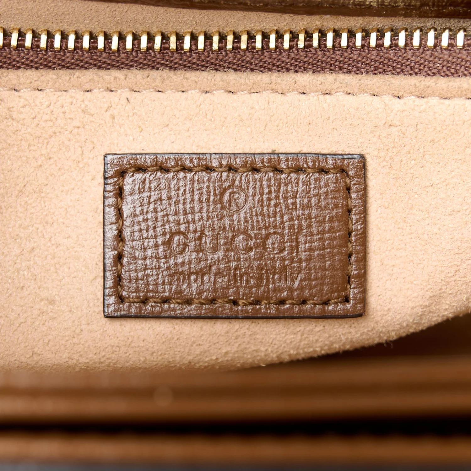 GG Supreme Monogram Azalea Calfskin Horsebit 1955 Shoulder Bag Beige Brown Sugar