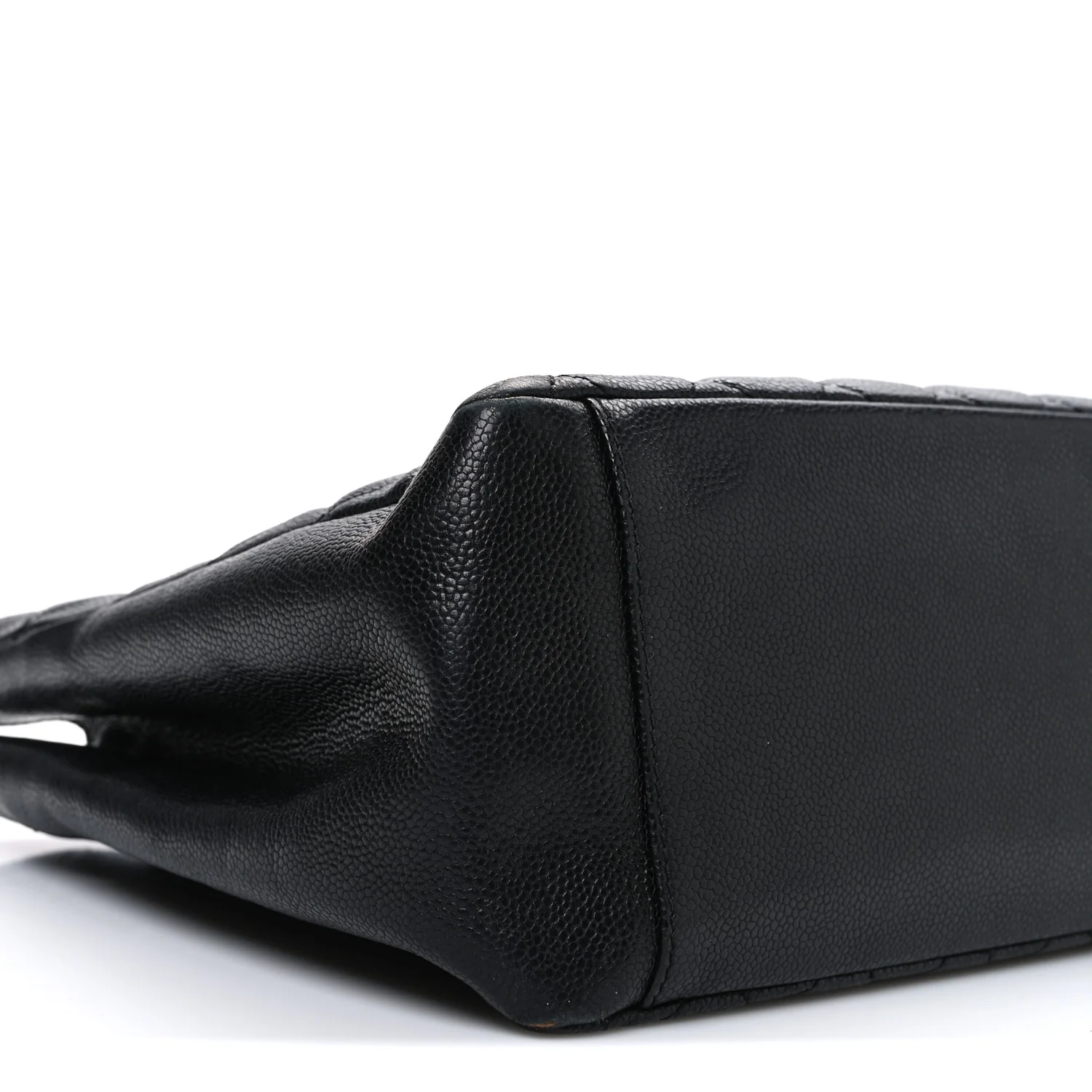 Caviar Quilted Grand Shopping Tote GST Black