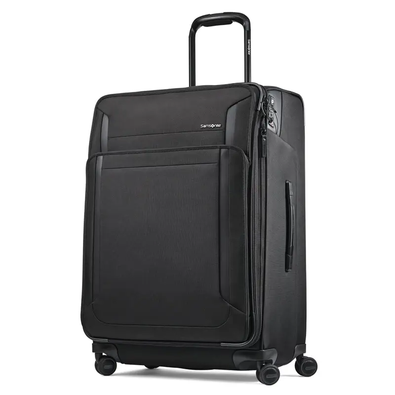Black Armage II Large Expandable Spinner Checked Luggage | 9506-HJQKN - SAMSONITE OUTLET