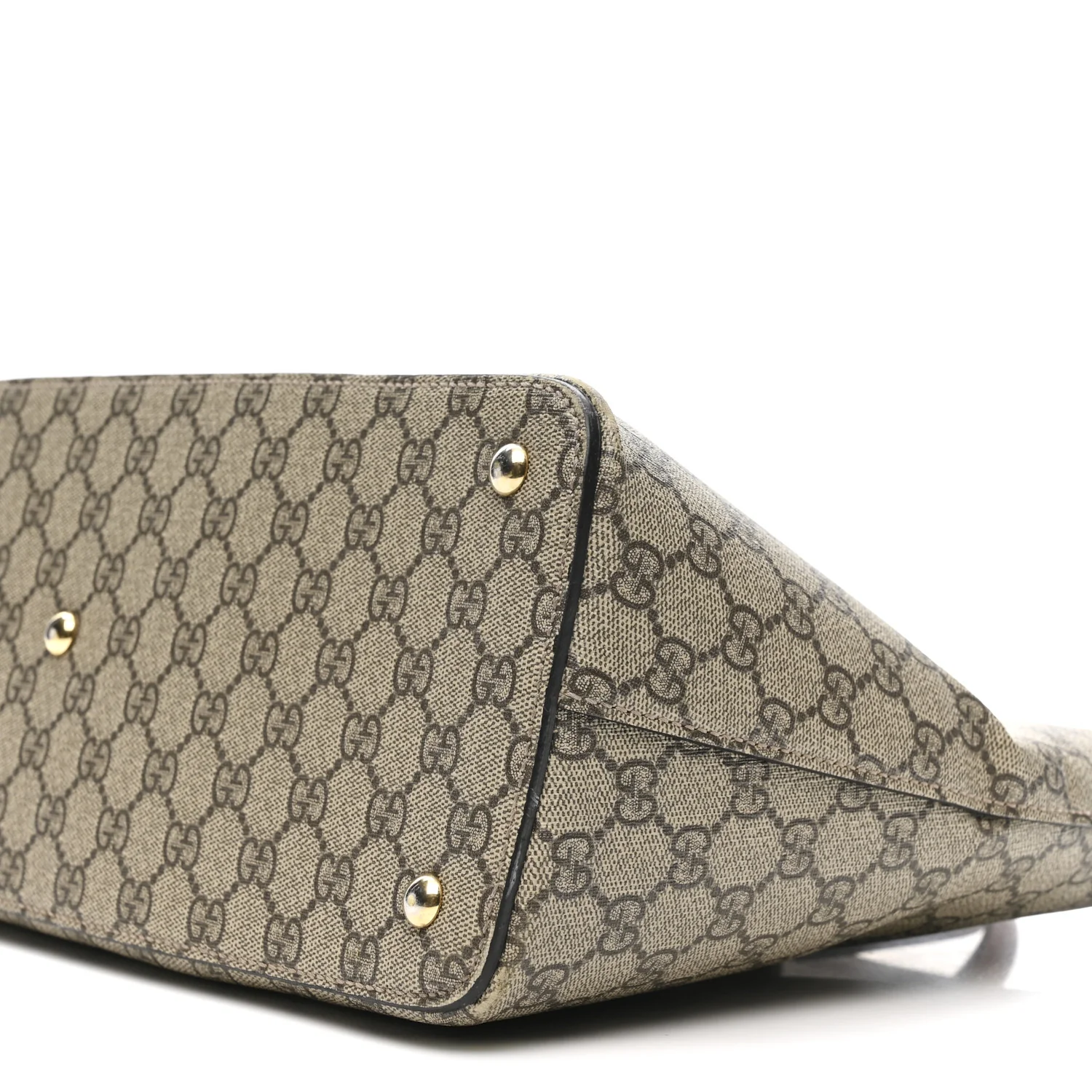 GG Supreme Monogram Small Zip Top Tote Beige Tuscany