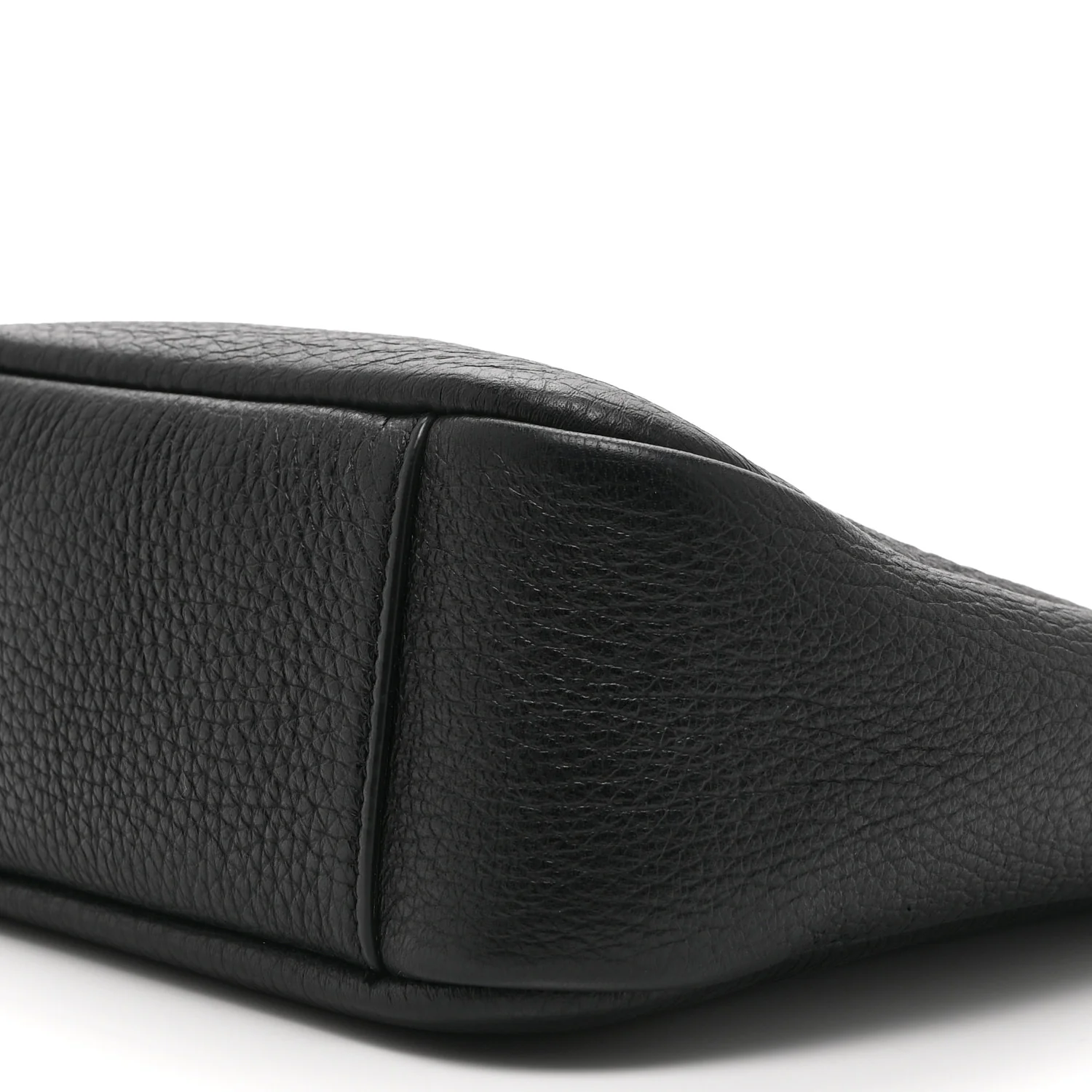 Grained Calfskin Baby Le 5 A 7 Supple Hobo Black