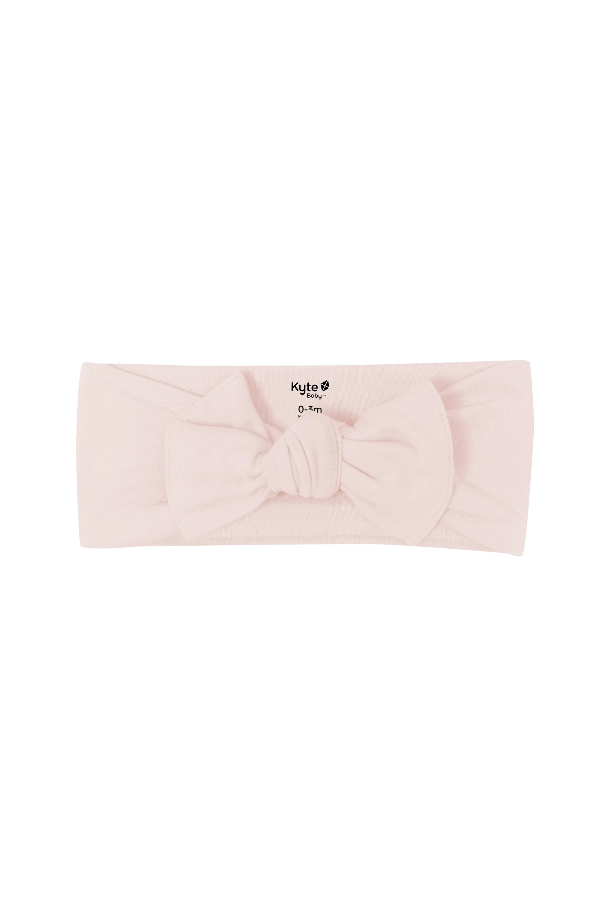 Knotted Bow Headband in Blush