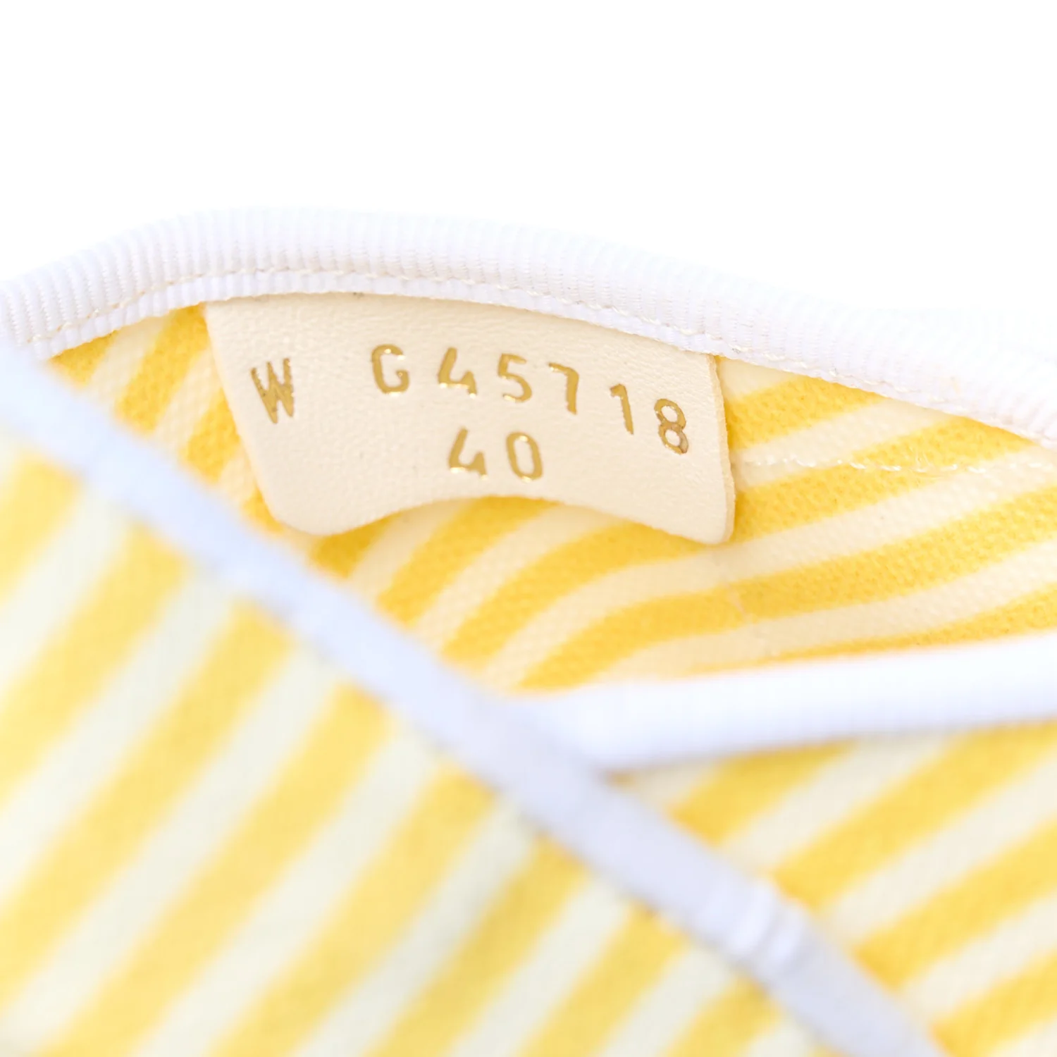 Printed Calfskin Velcro Dad Flat Mules 40 White Yellow