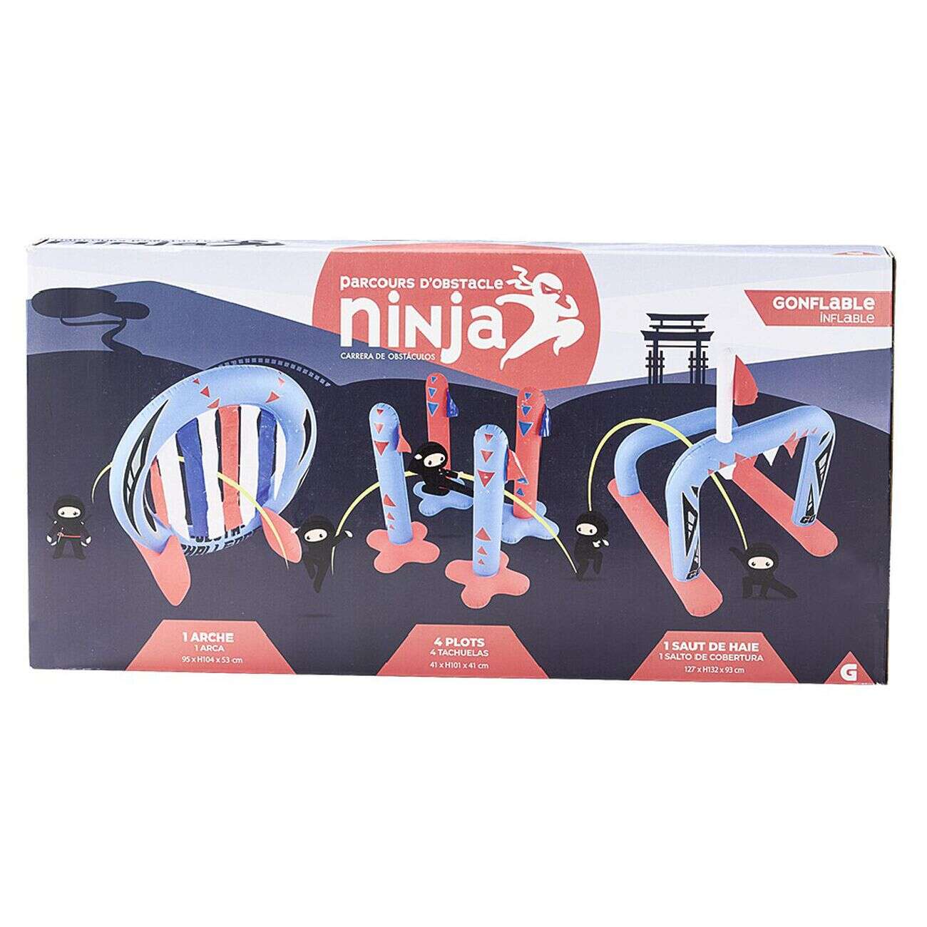 Parcours obstacles gonflable Ninja
