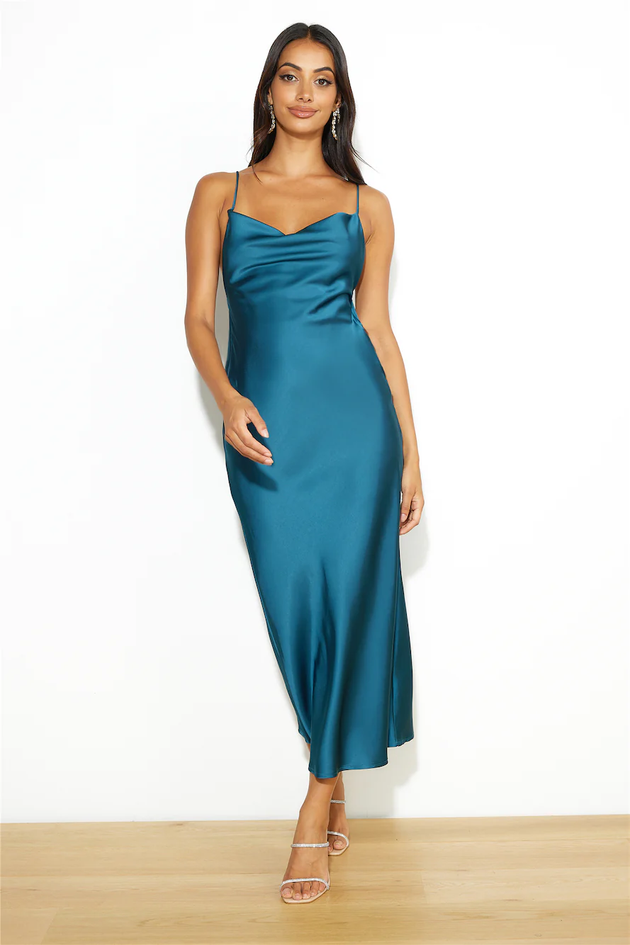 Runway Luxe Maxi Dress Green