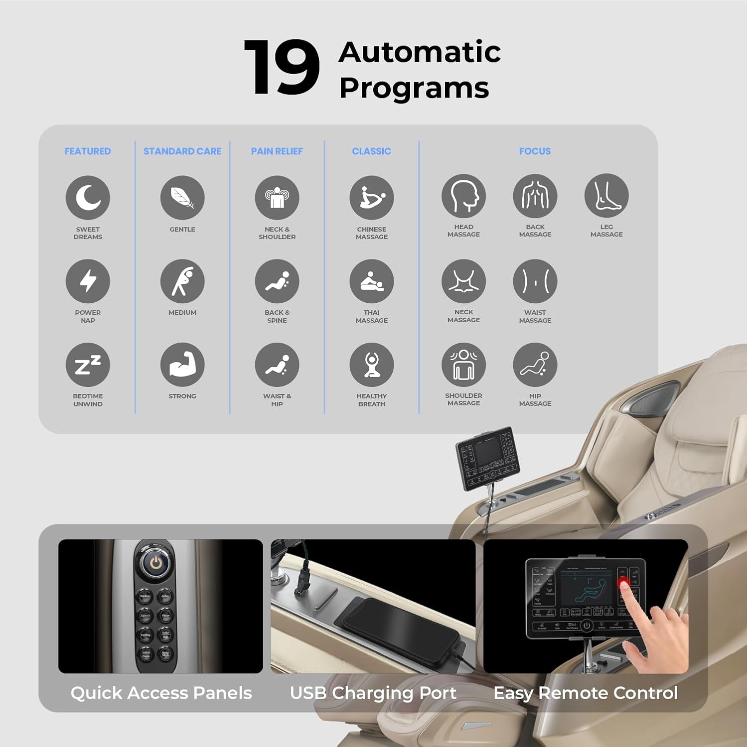 Osaki 4D Achilles l 360 Rotating Footrest l Full Body Massage Chair l Zero Gravity l 360 Kenading Calfrest l Lumbar Heating l Touchscreen Controller l Auto Body Scan l Bluetooth Speaker (Brown)