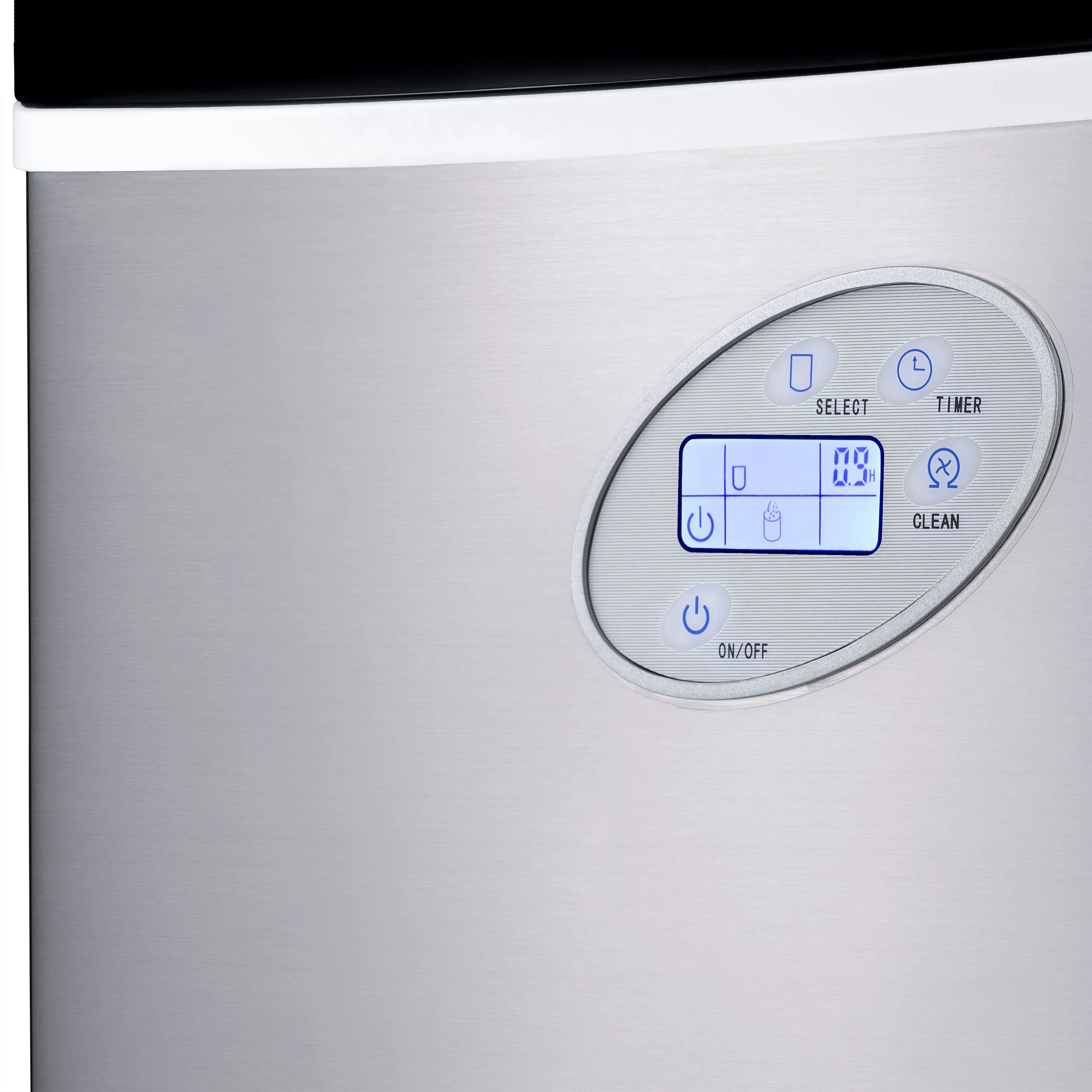 Newair Countertop Ice Maker. Bullet Ice, 50 lbs/day - Red