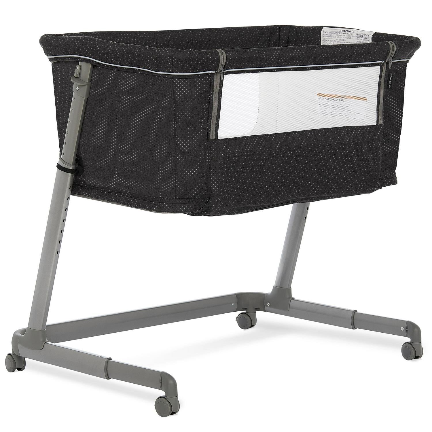 Waves 3-in-1 Baby Bassinet. Bedside Sleeper and Playard in Dark Grey. JPMA Certified