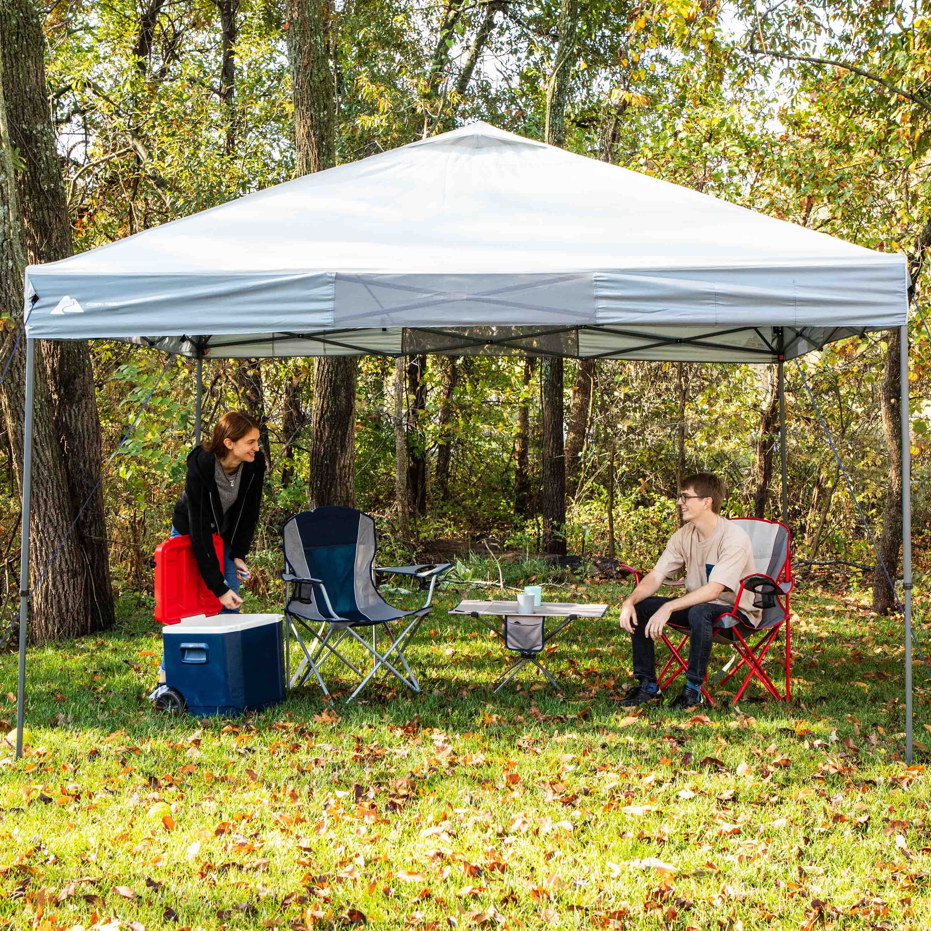 12' x 12' Instant Straight Leg Canopy for Camping Gray(Single) - Image 3