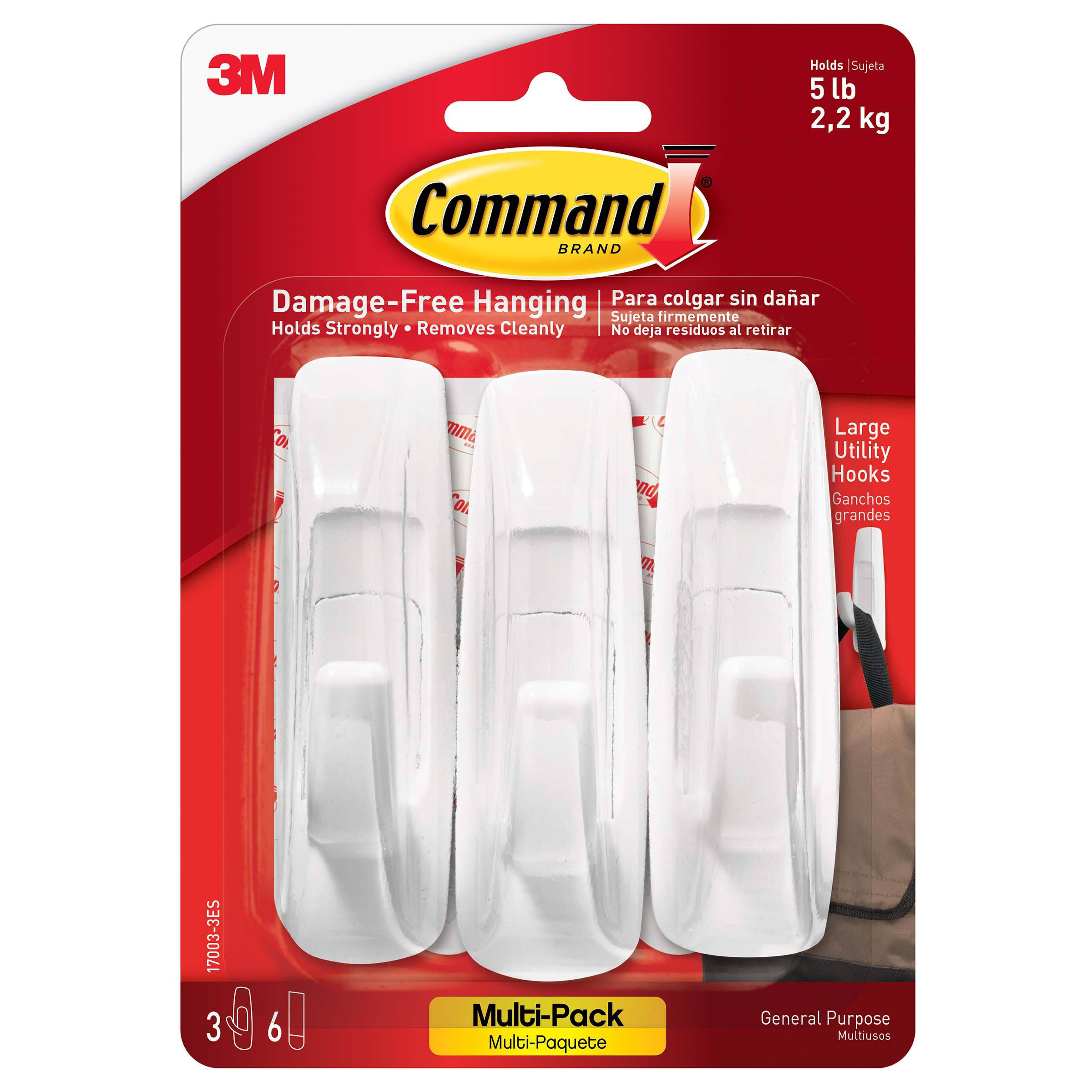 Command Utility Hooks, General Purpose, Large - 3 hooks
