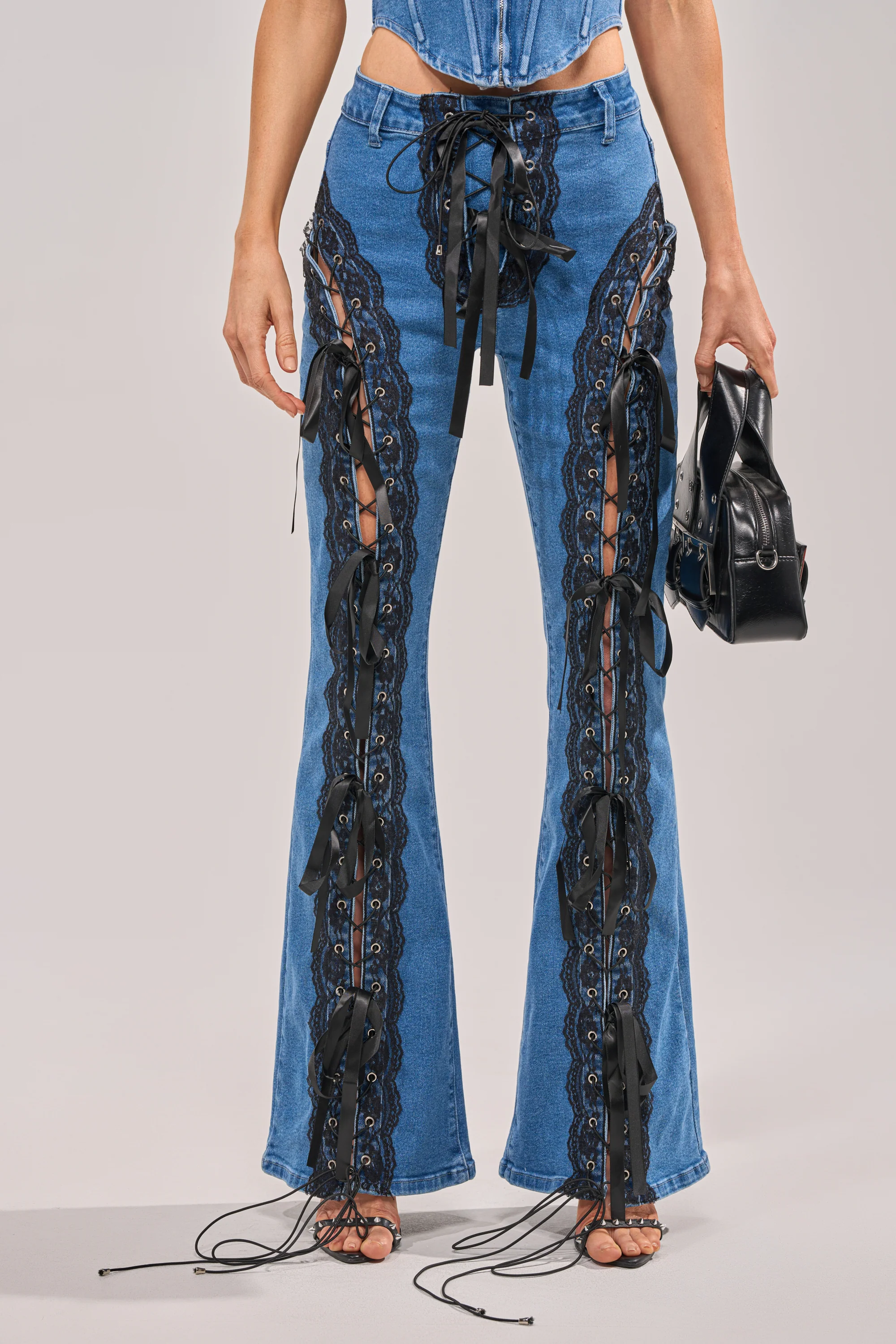 LACED UP DENIM - Akira Store