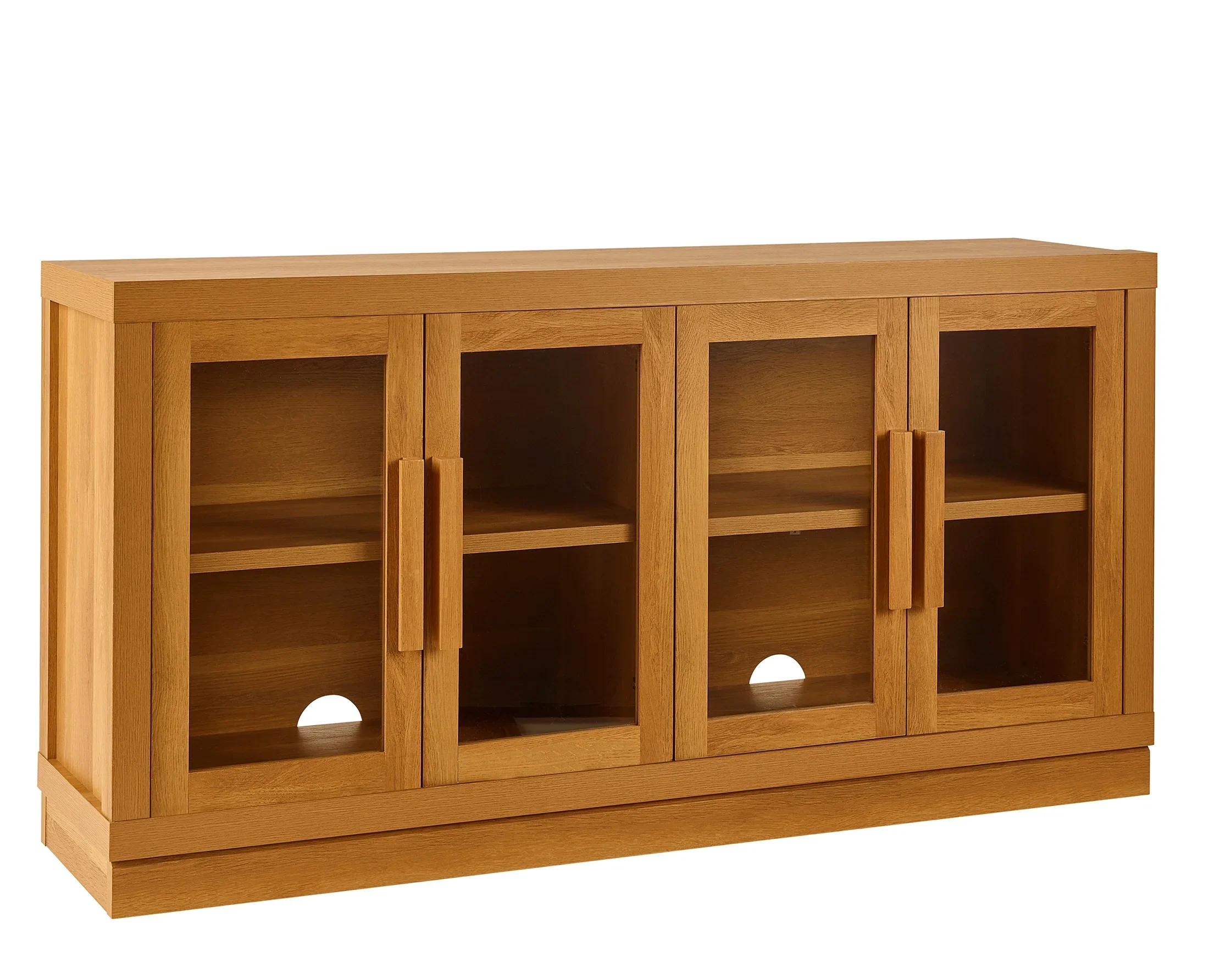 Better Homes & Gardens Ezra TV Stand for TV's up to 70, Light Honey finish