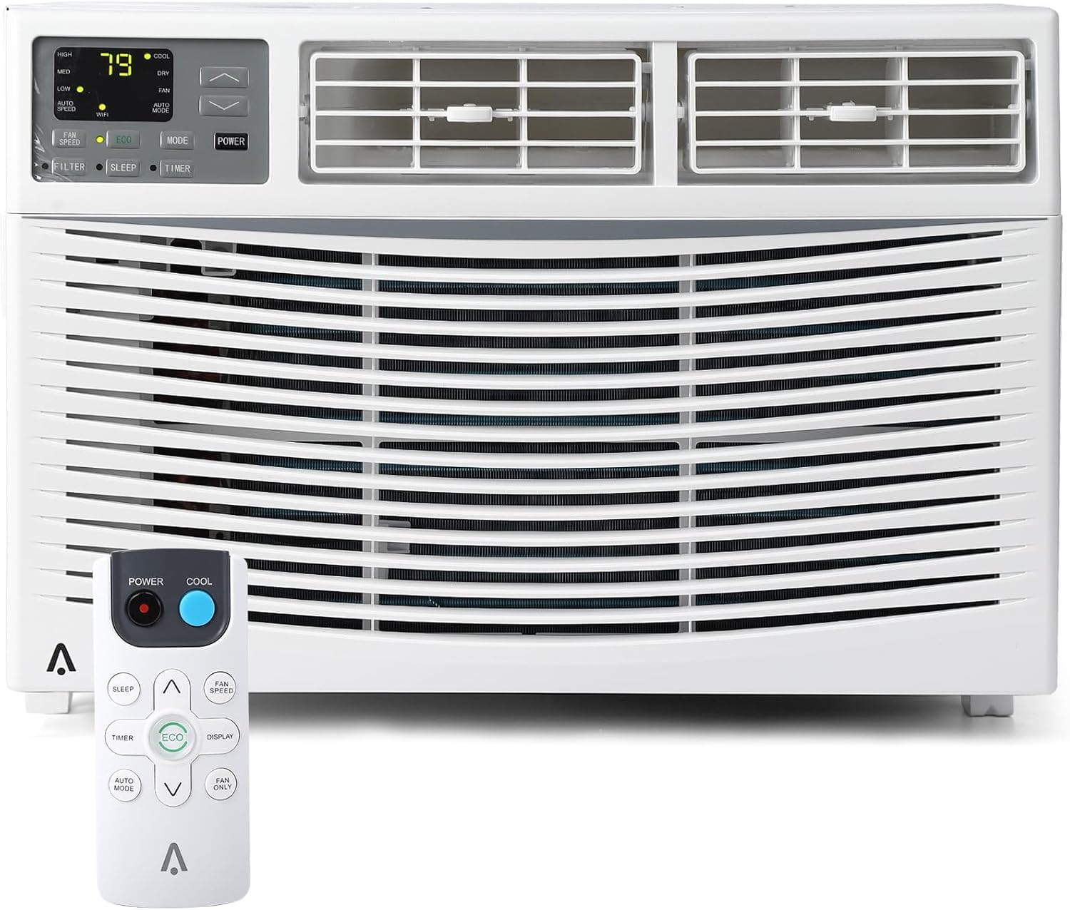 8000 BTU Window Air Conditioner with WiFi, Window AC Unit 110-115V Cools Up to 350 Sq. Ft., Energy Saving with Remote & App Control & Timer Function, Perfect for Small Rooms, Living Room, Office