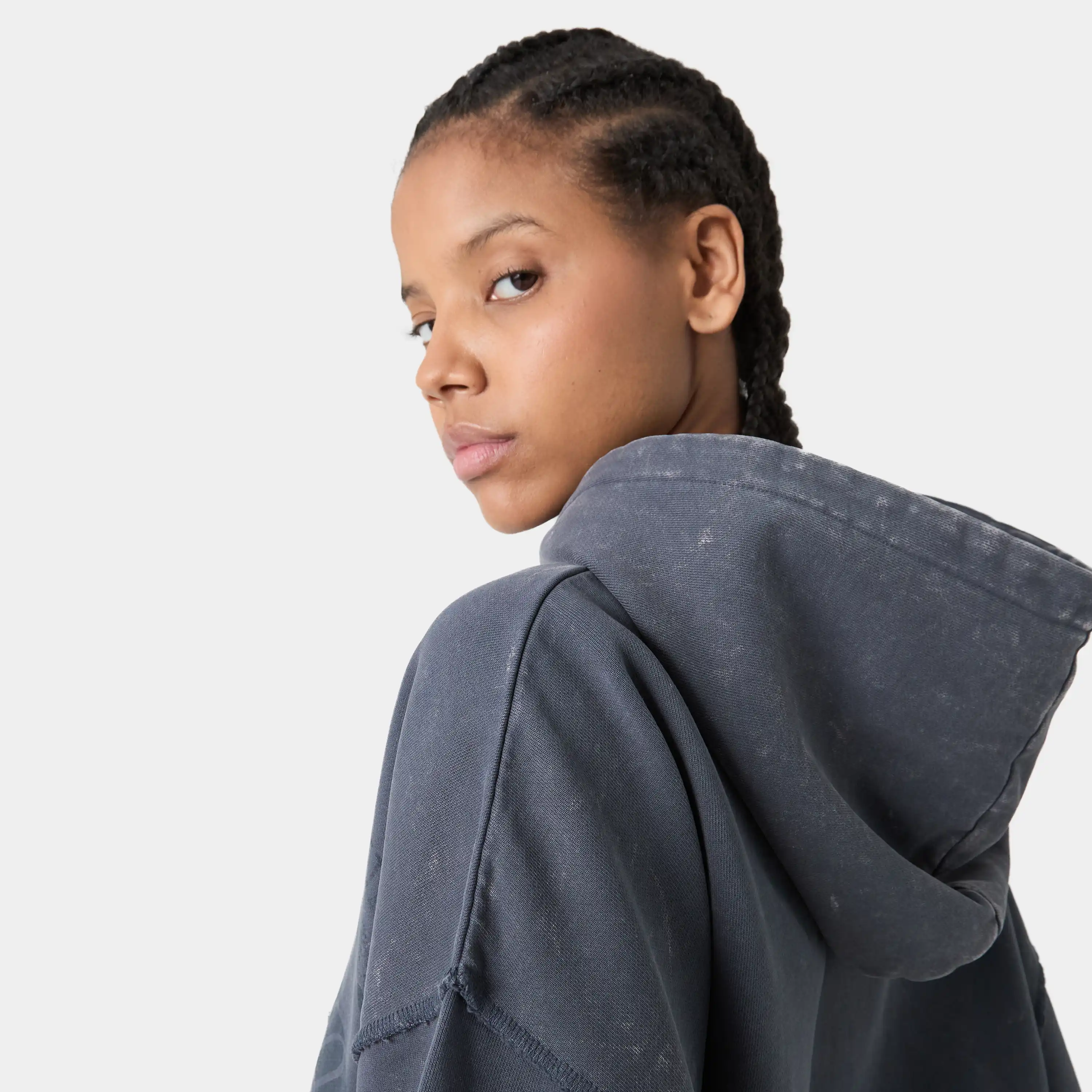 Min Ombre Blued Oversized Hoodie