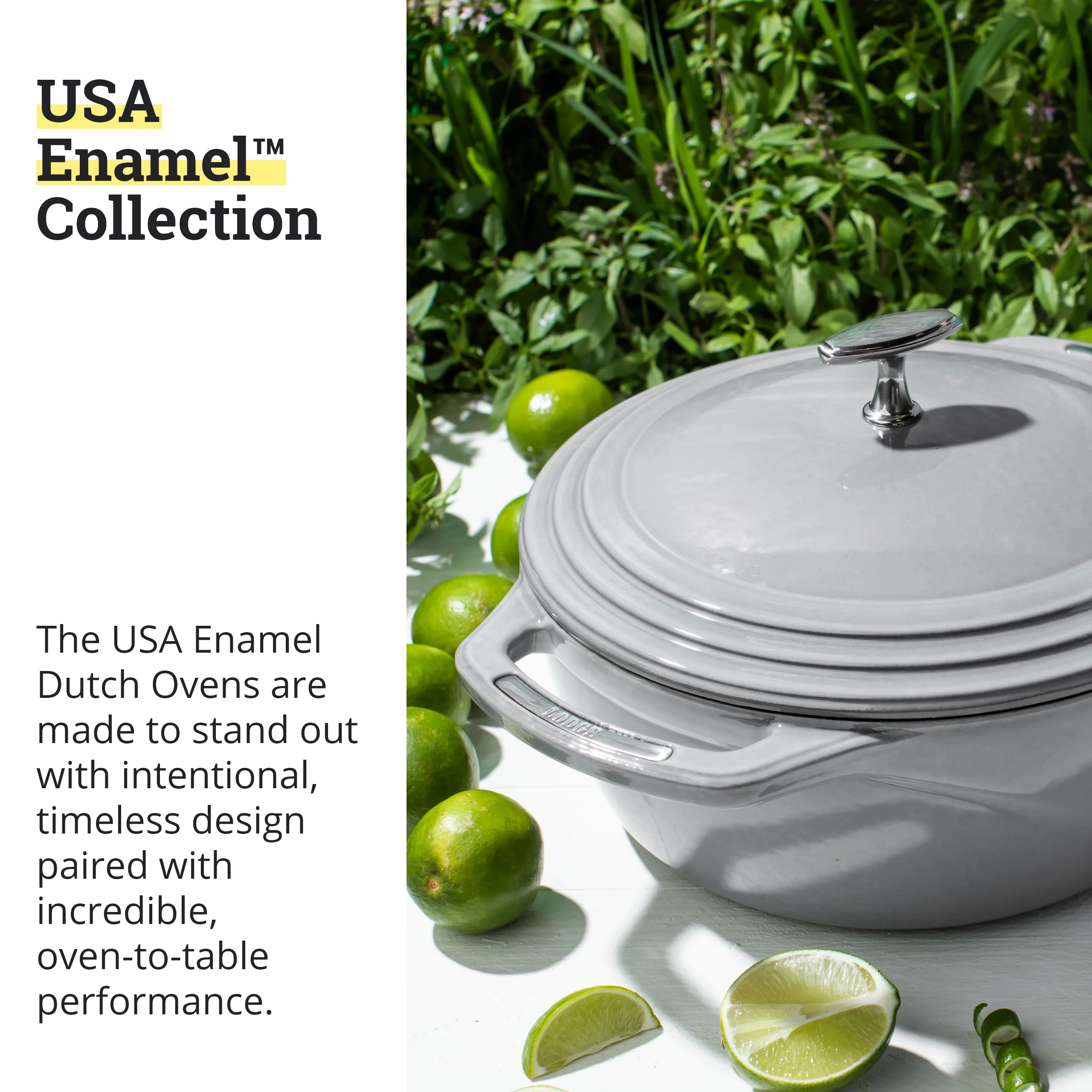 Lodge USA Enamel Dutch Oven 7.5 Qt., Moonstruck