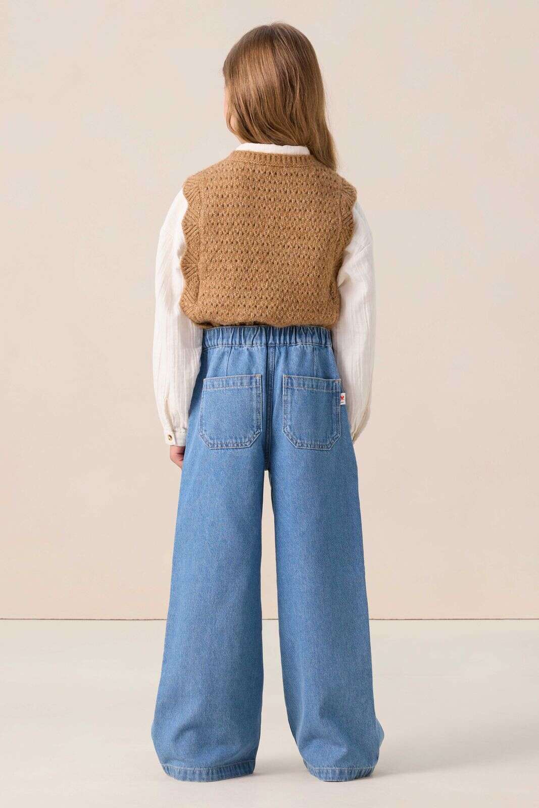 Blauwe wide leg jeans