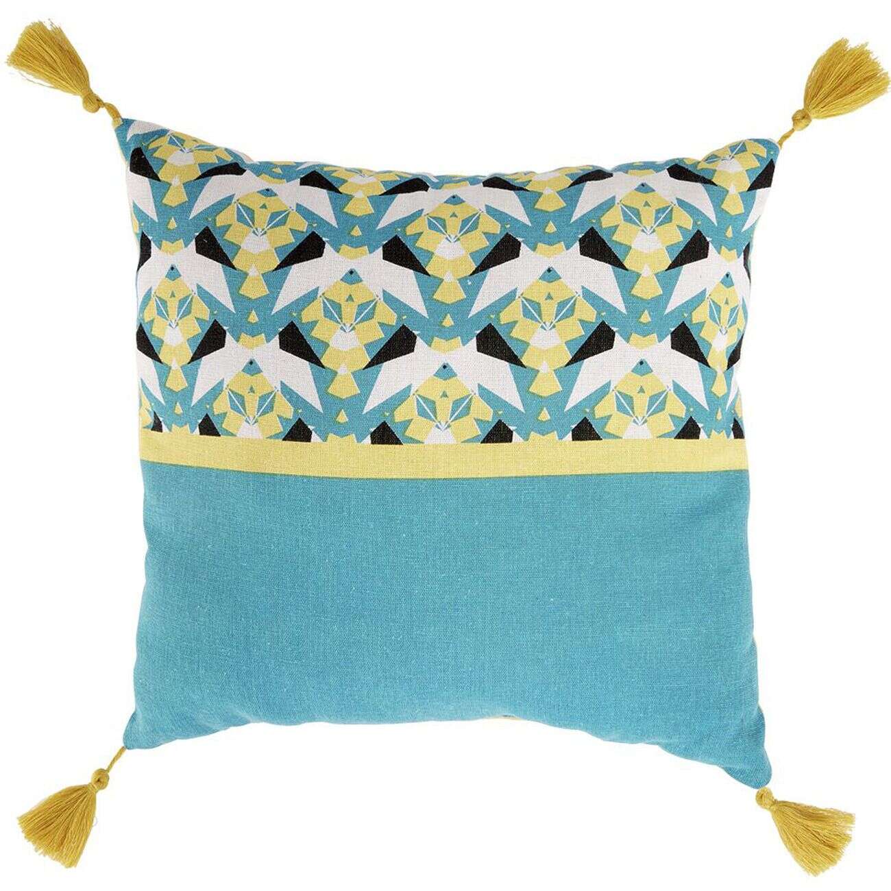 Coussin carré motif imprimé 40x40cm