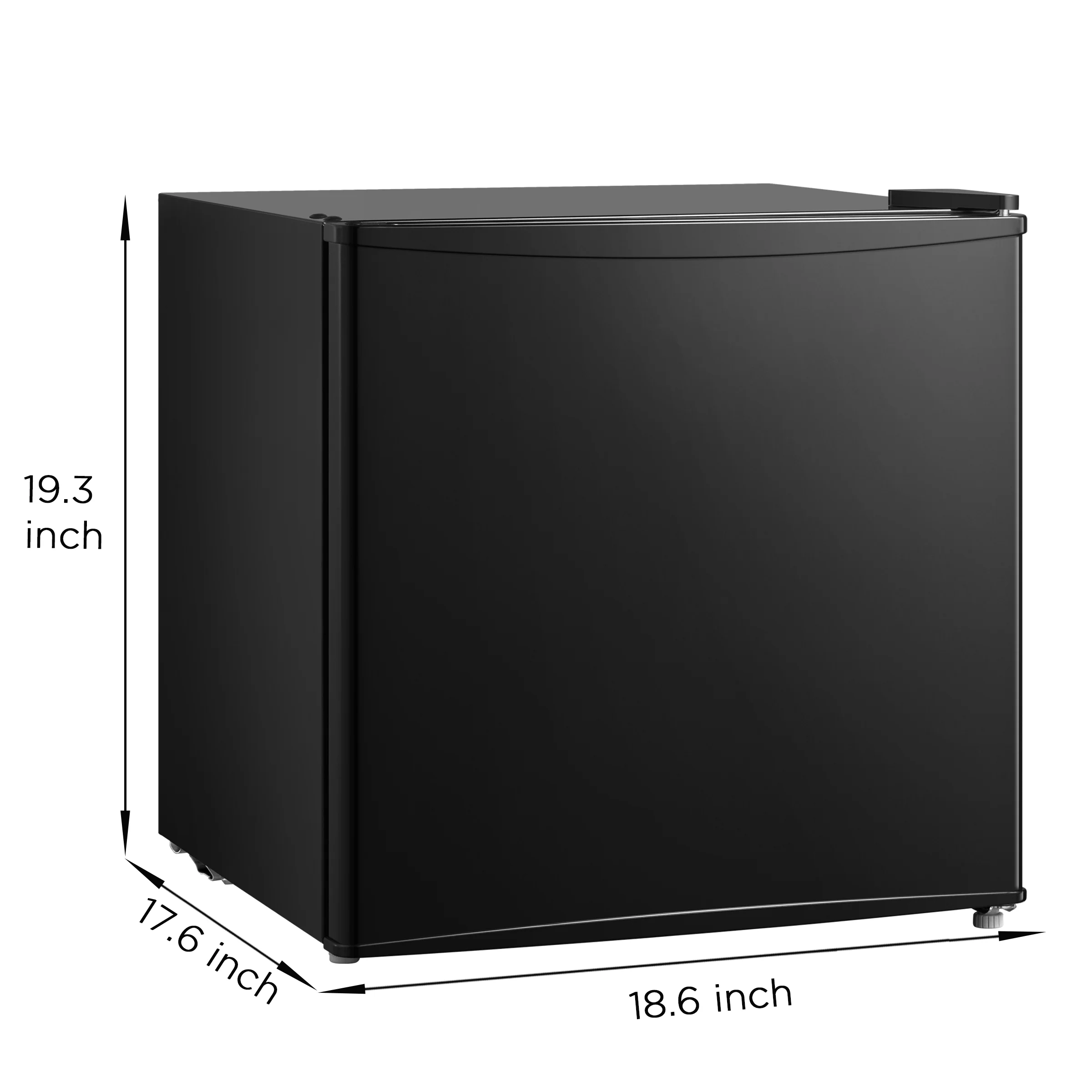 1.7 Cu. ft. Single Door Compact Refrigerator, Black, New - Image 7